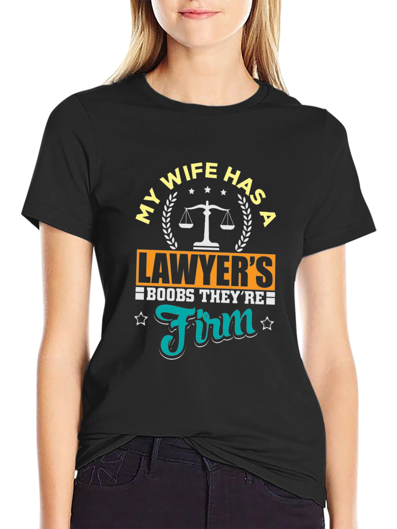 Lawyer Wife T-Shirt - Funny Boobs Joke Tee