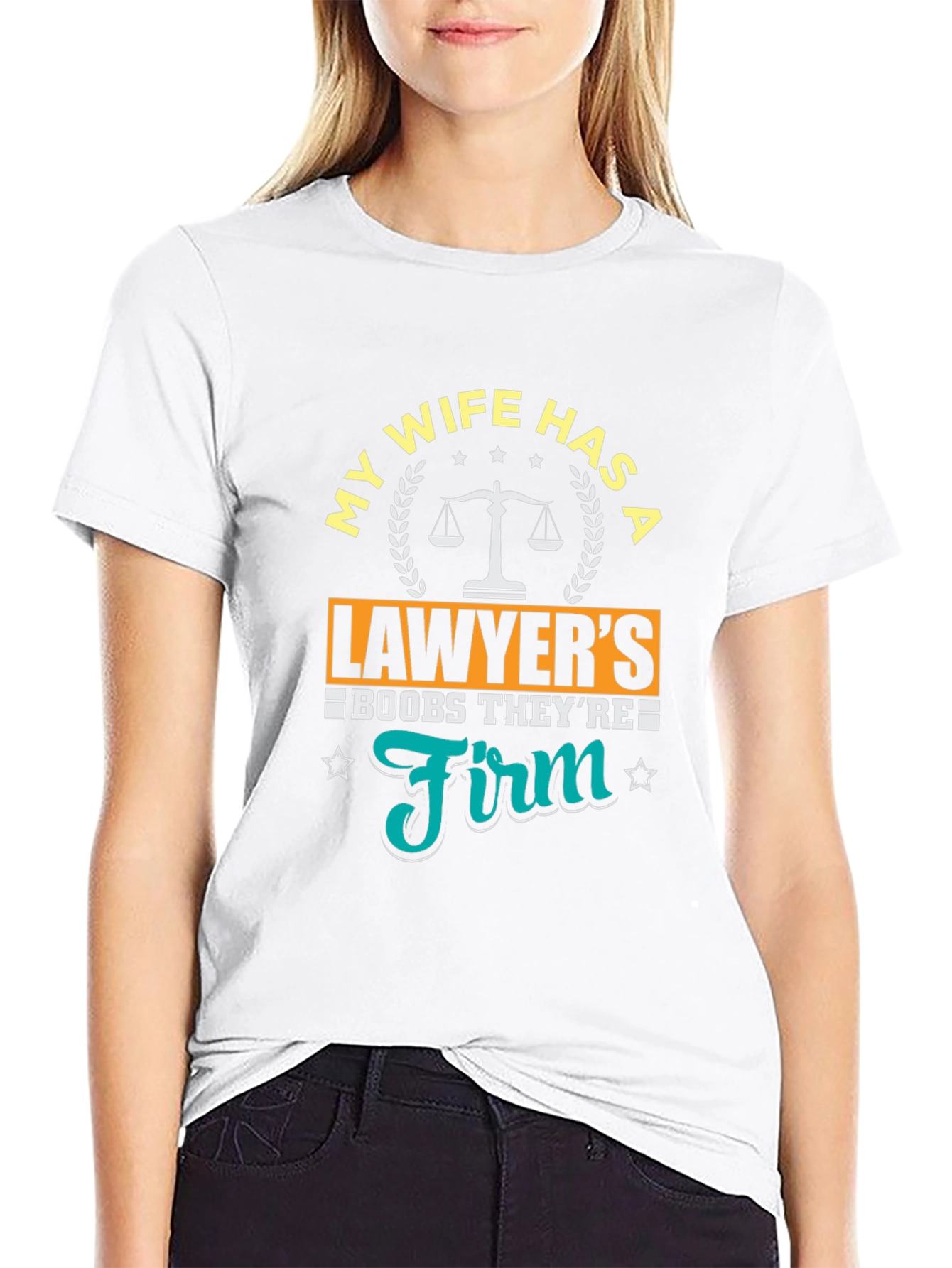 Lawyer Wife T-Shirt - Funny Boobs Joke Tee