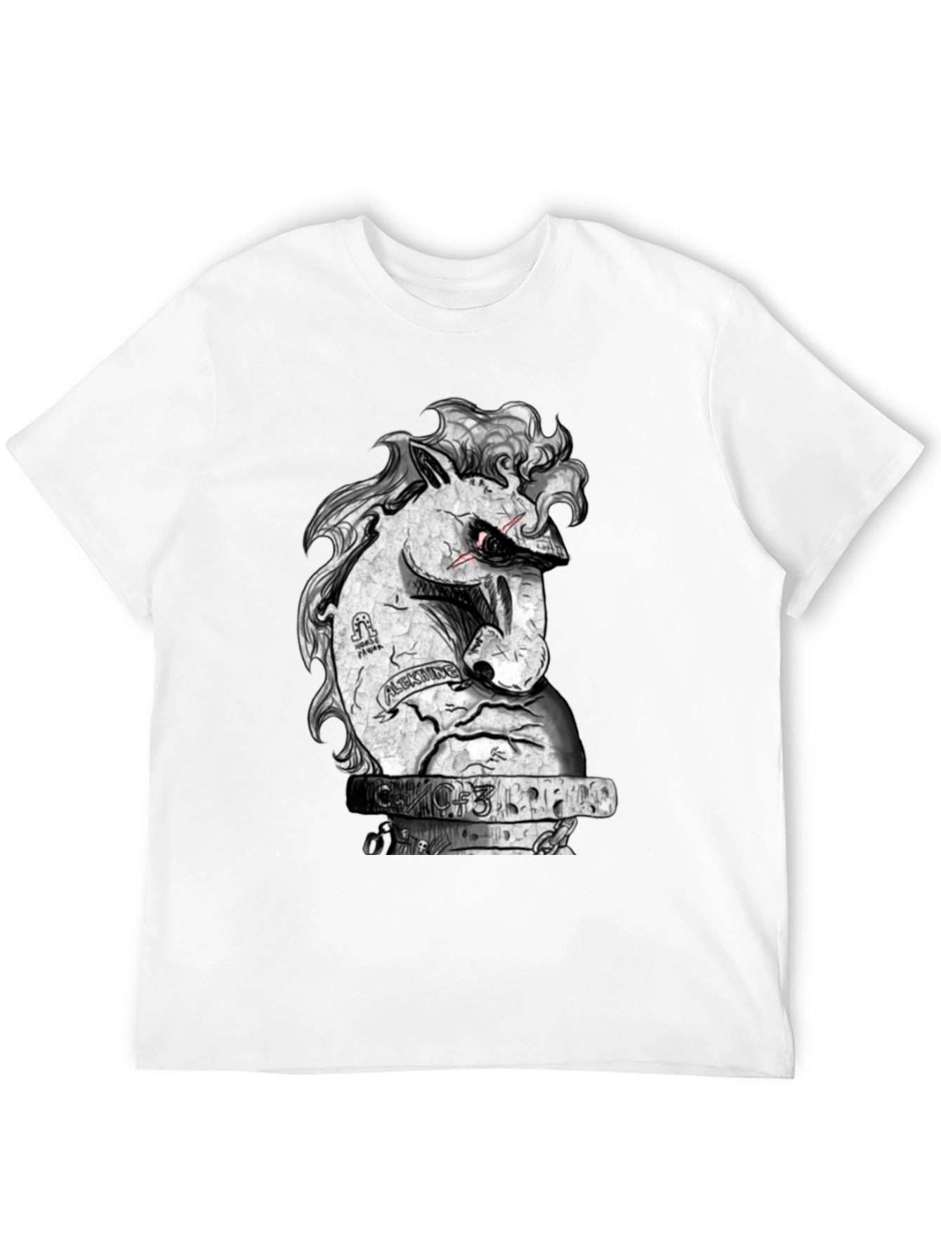 Unique Graphic Tee - Angry Horse Design