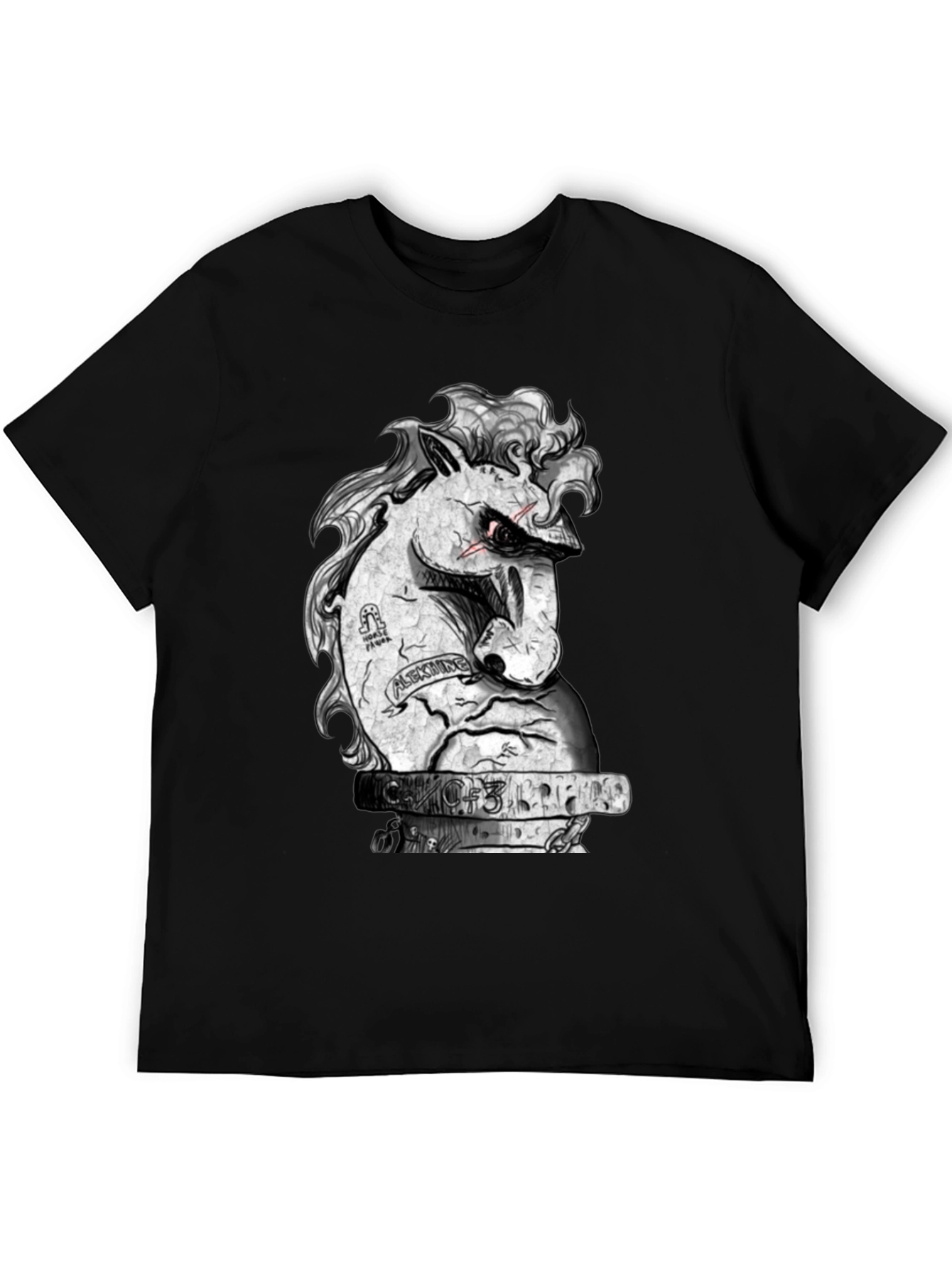 Unique Graphic Tee - Angry Horse Design