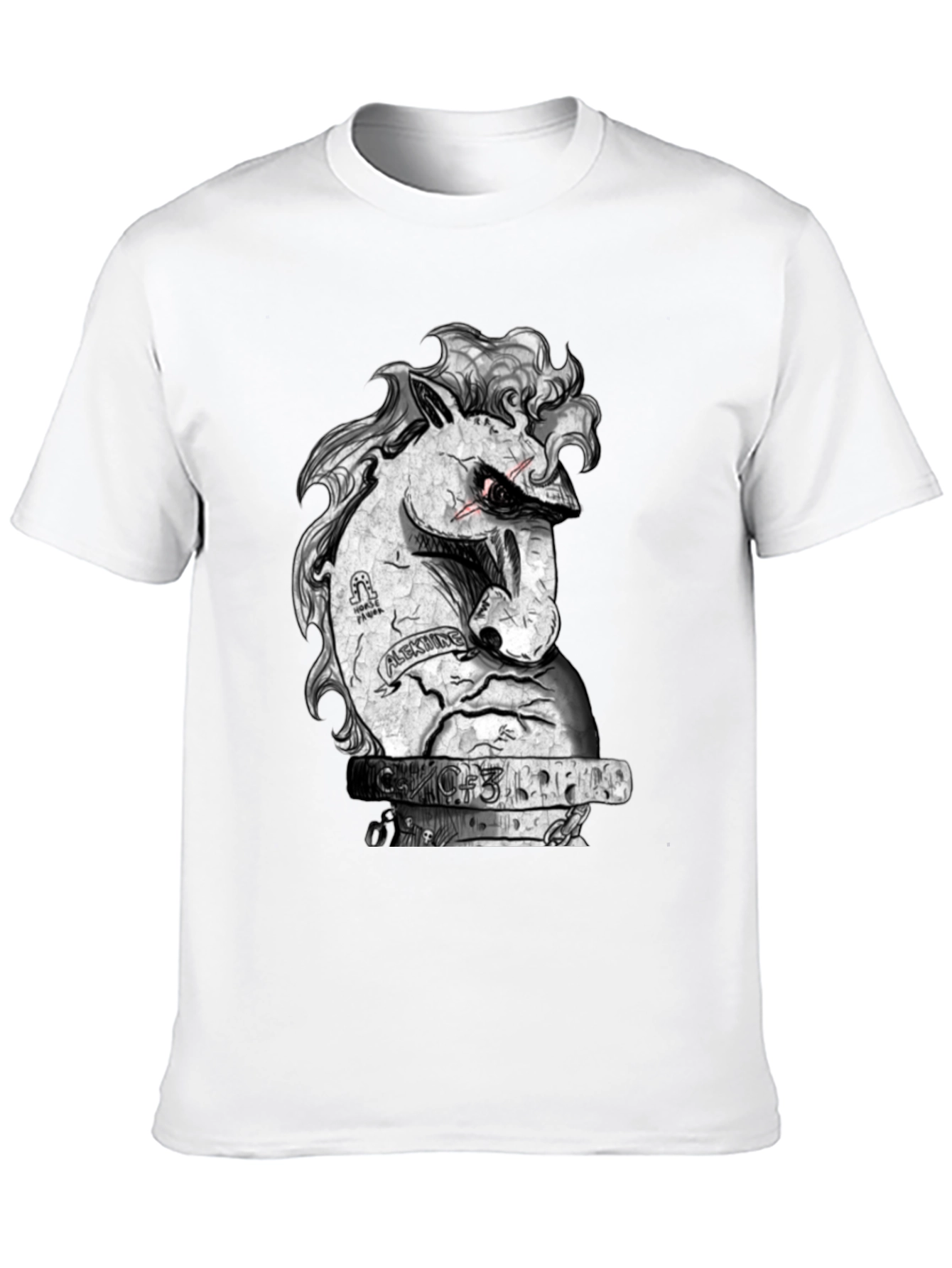 Unique Graphic Tee - Angry Horse Design