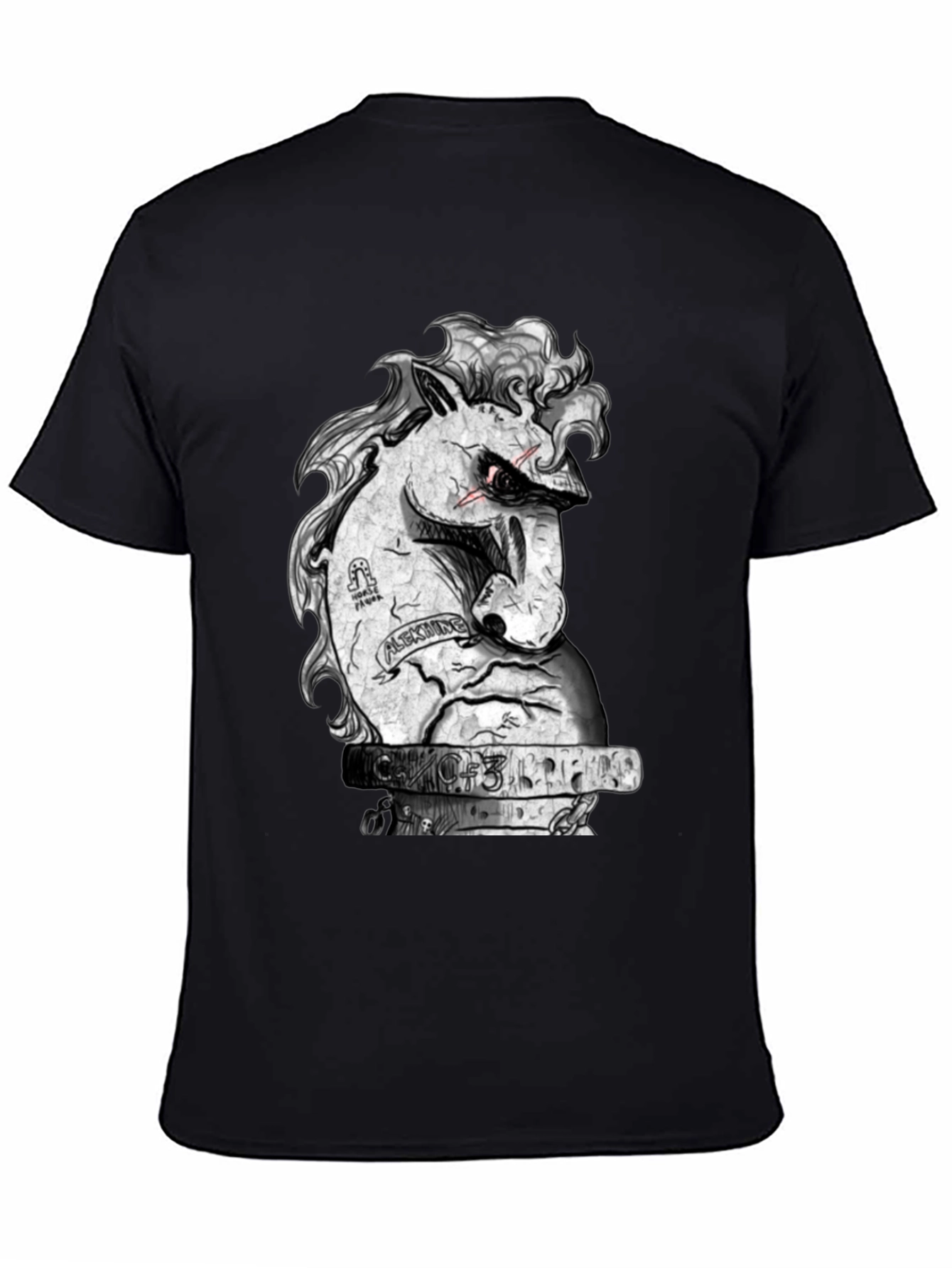 Unique Graphic Tee - Angry Horse Design