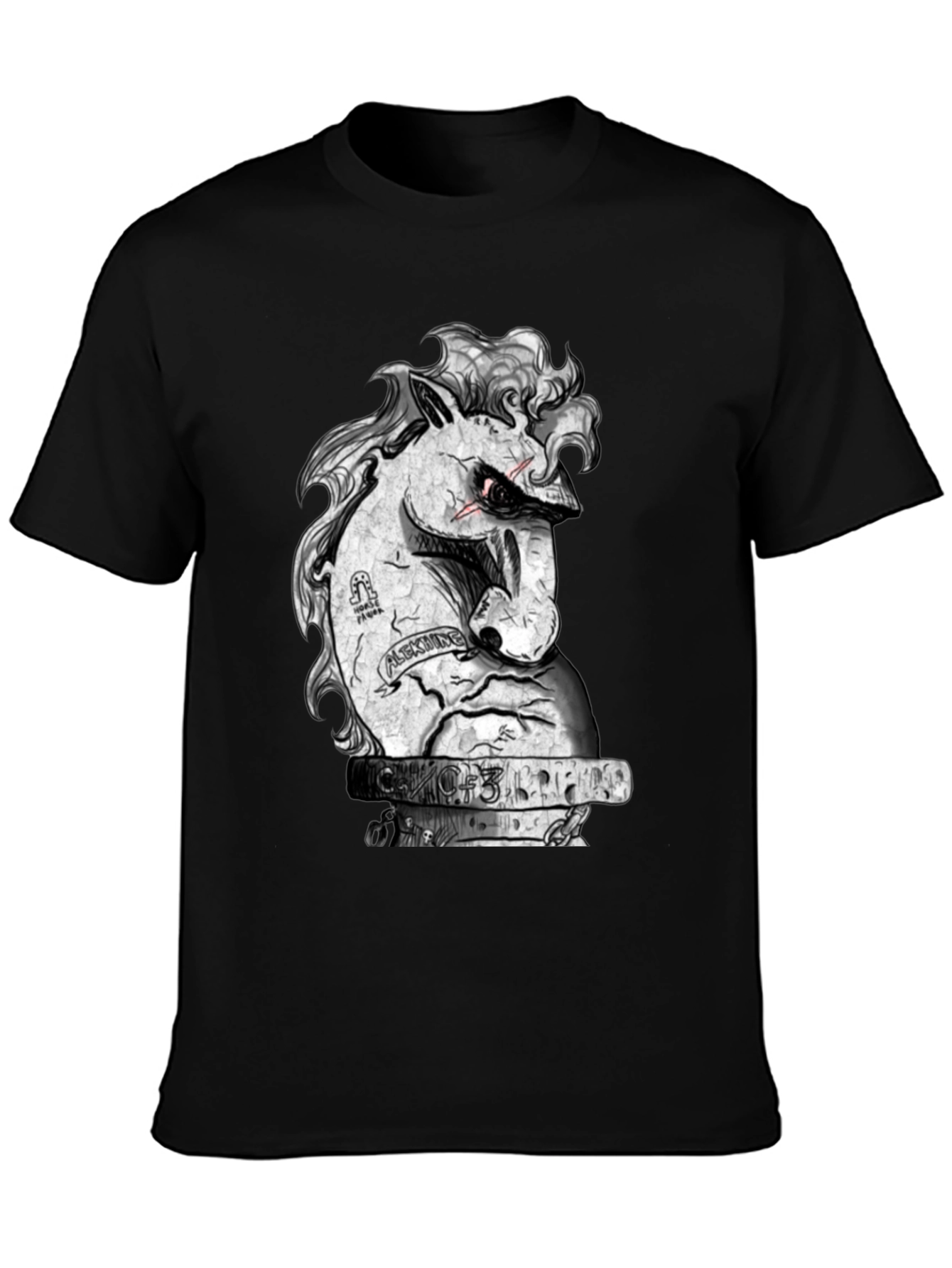 Unique Graphic Tee - Angry Horse Design