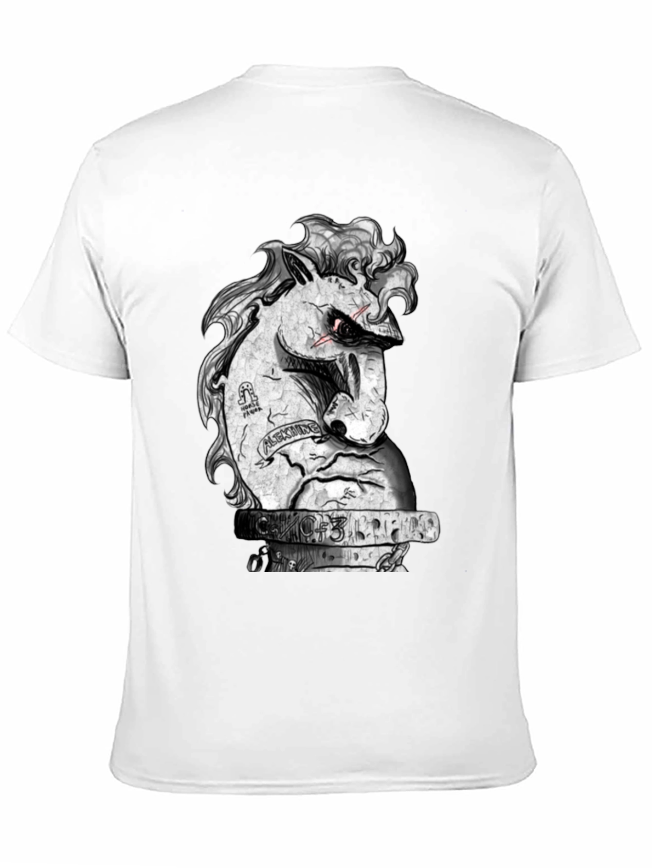 Unique Graphic Tee - Angry Horse Design