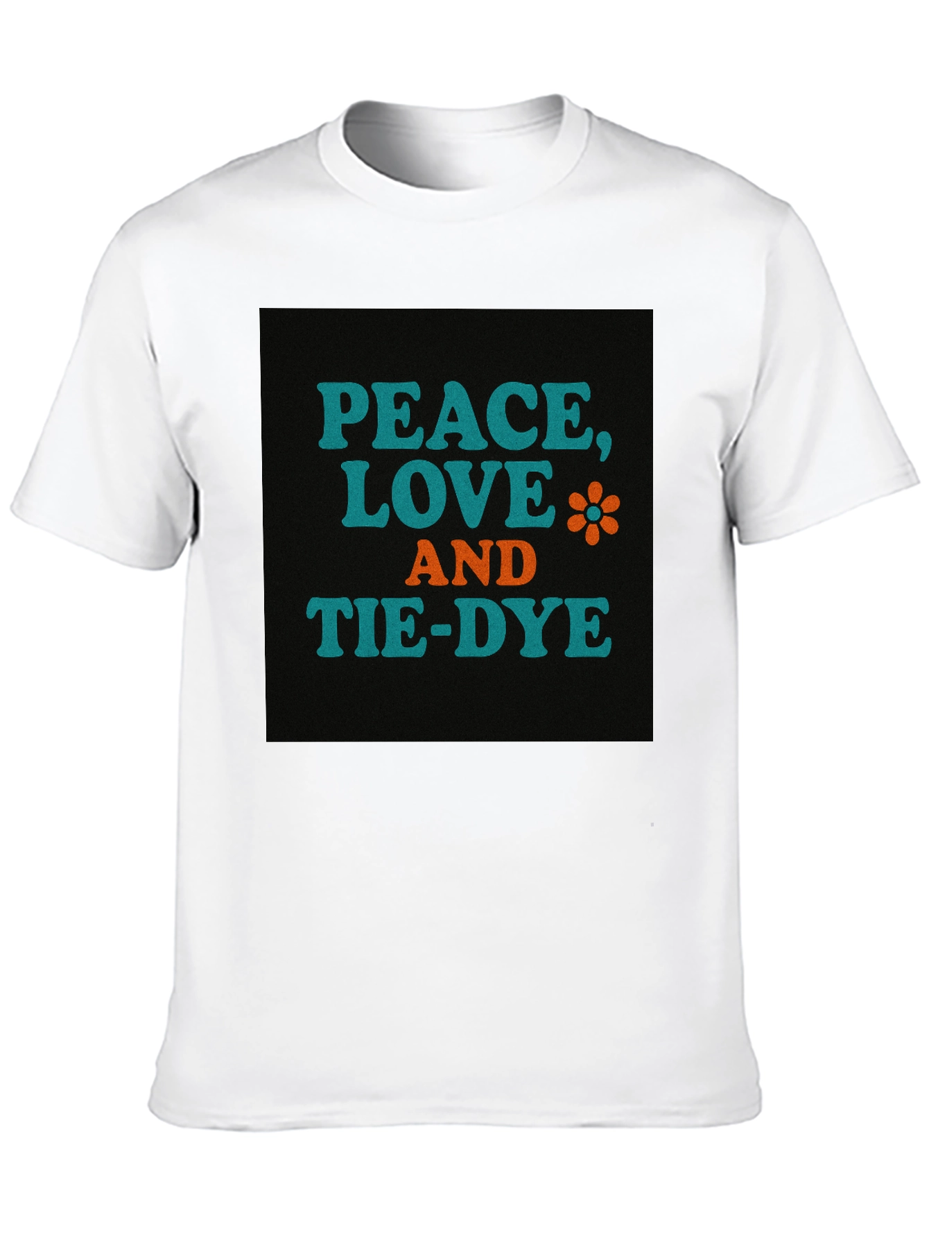Peace Love and Tie-Dye Graphic T-Shirt