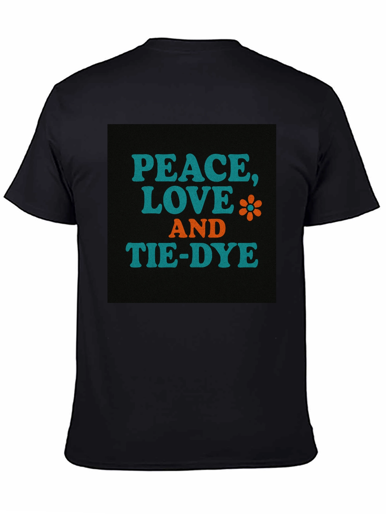 Peace Love and Tie-Dye Graphic T-Shirt