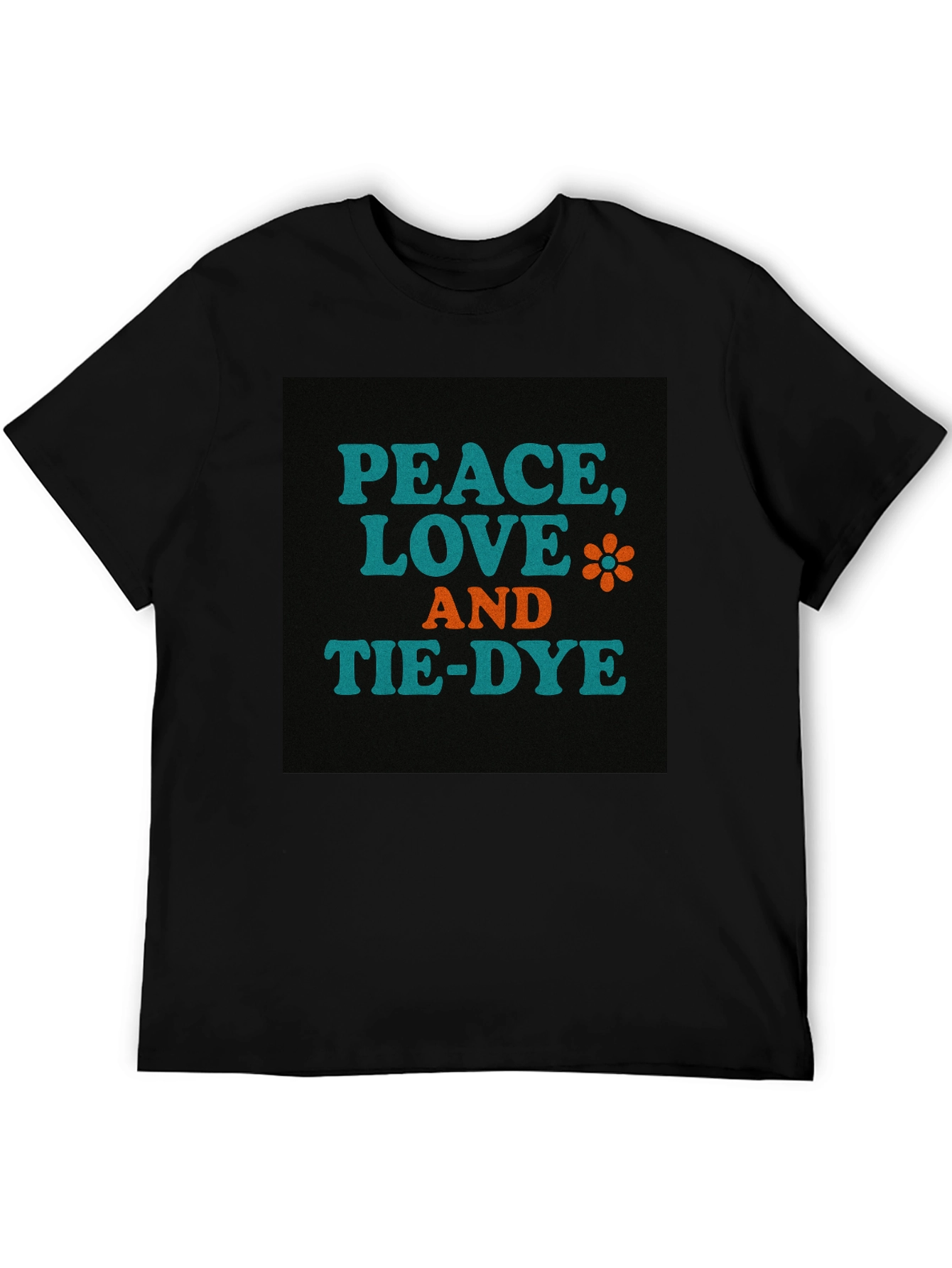 Peace Love and Tie-Dye Graphic T-Shirt