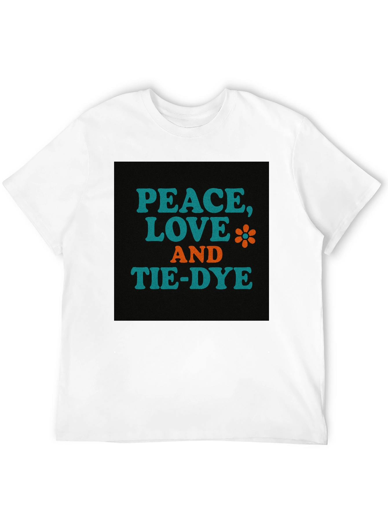 Peace Love and Tie-Dye Graphic T-Shirt
