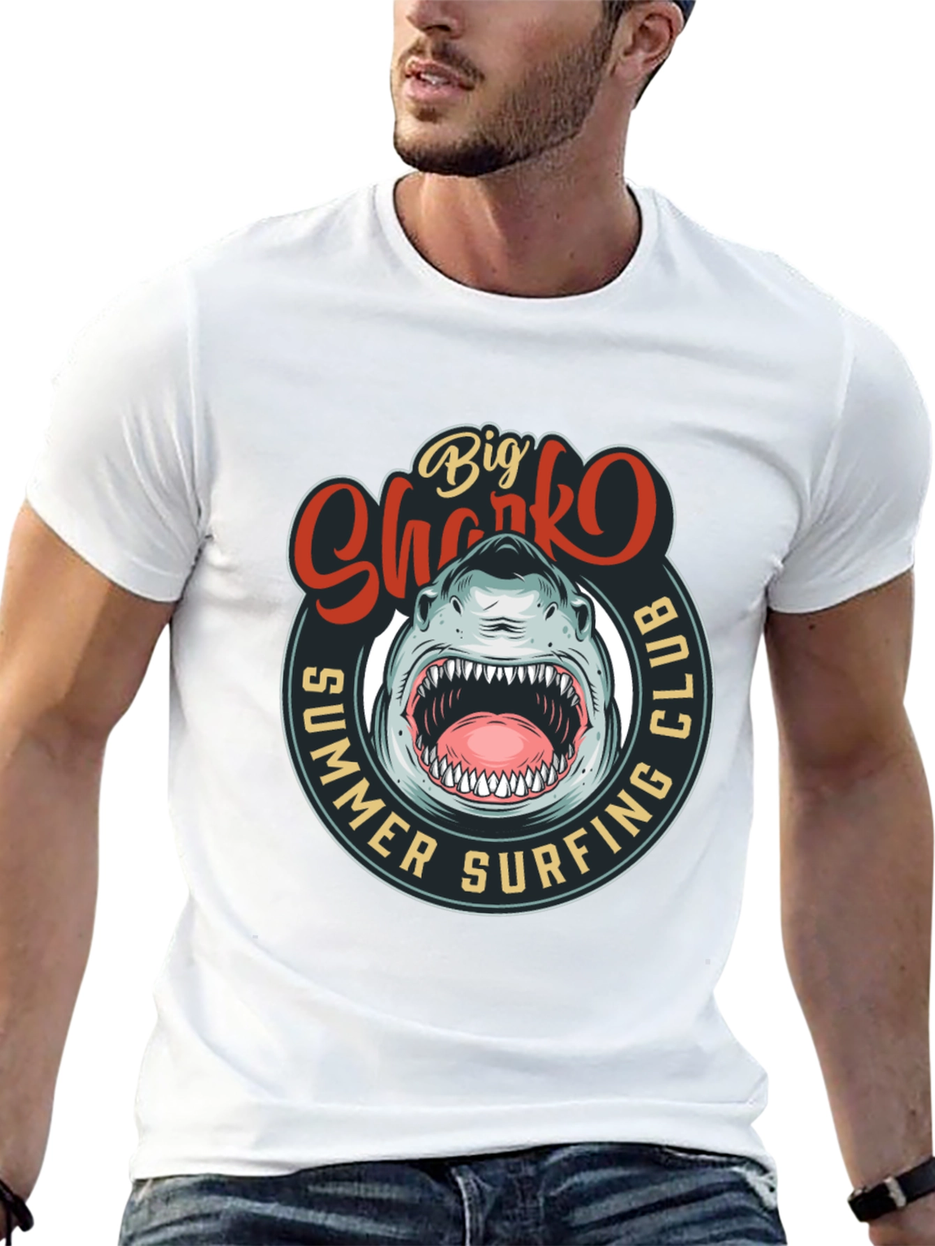 Big Sharko Summer Surfing Club Tee