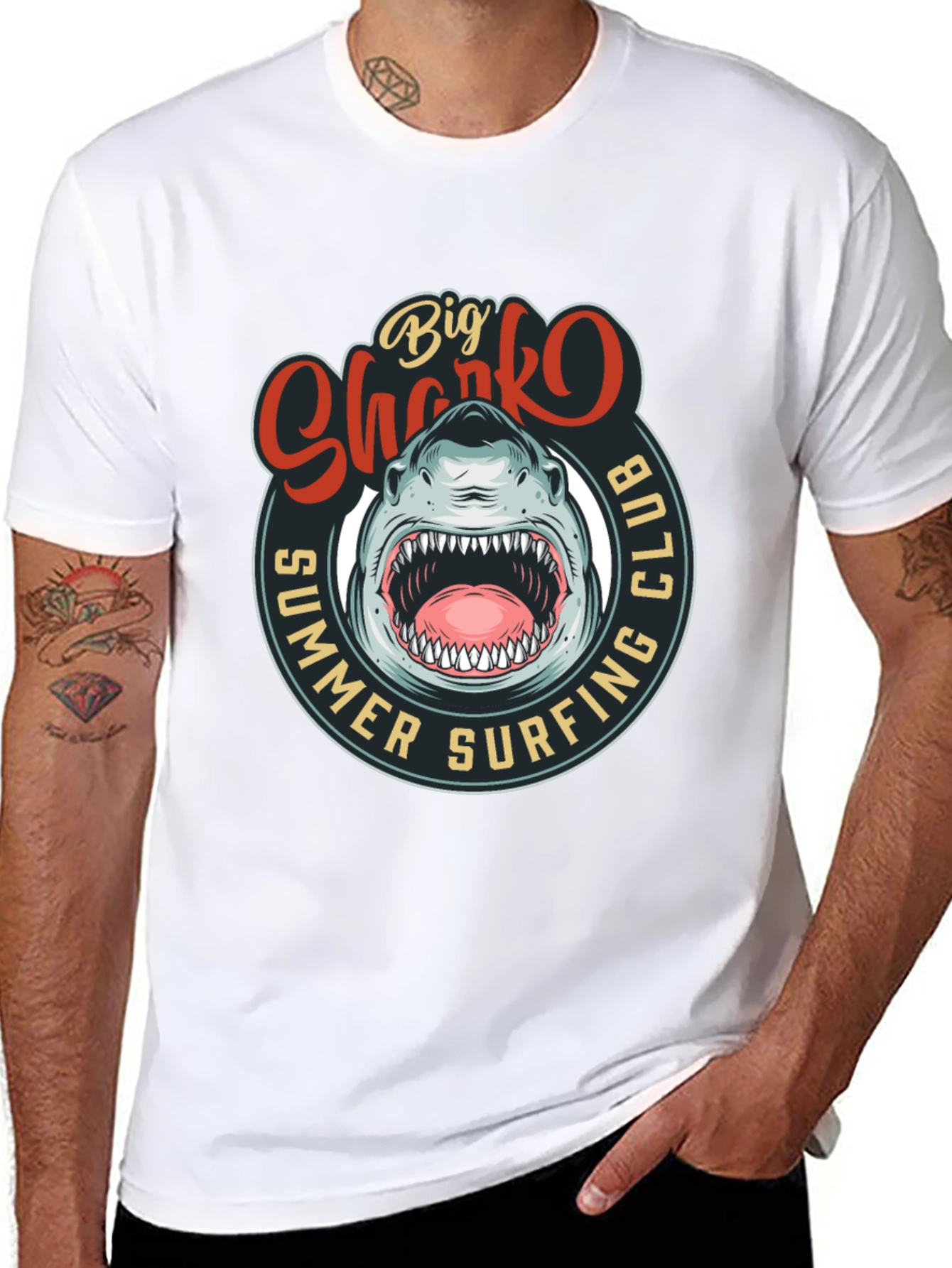 Big Sharko Summer Surfing Club Tee