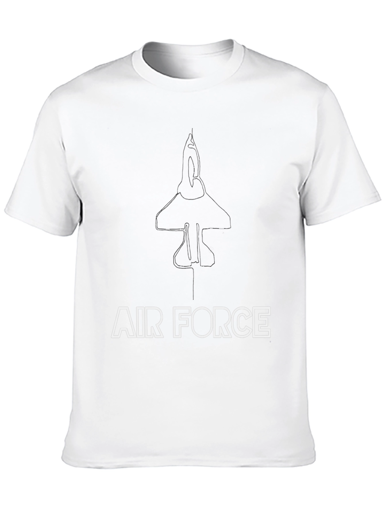 Air Force Jet Graphic T-Shirt - Black
