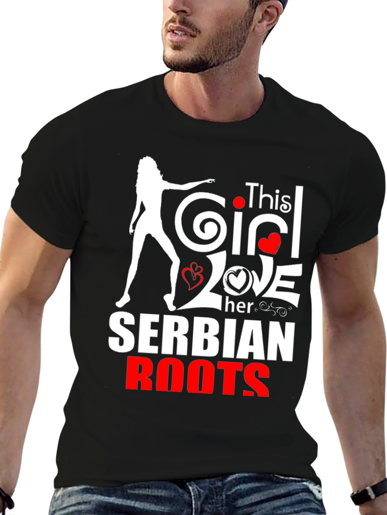 Serbian Roots Graphic T-Shirt -  Love Serbia Tee