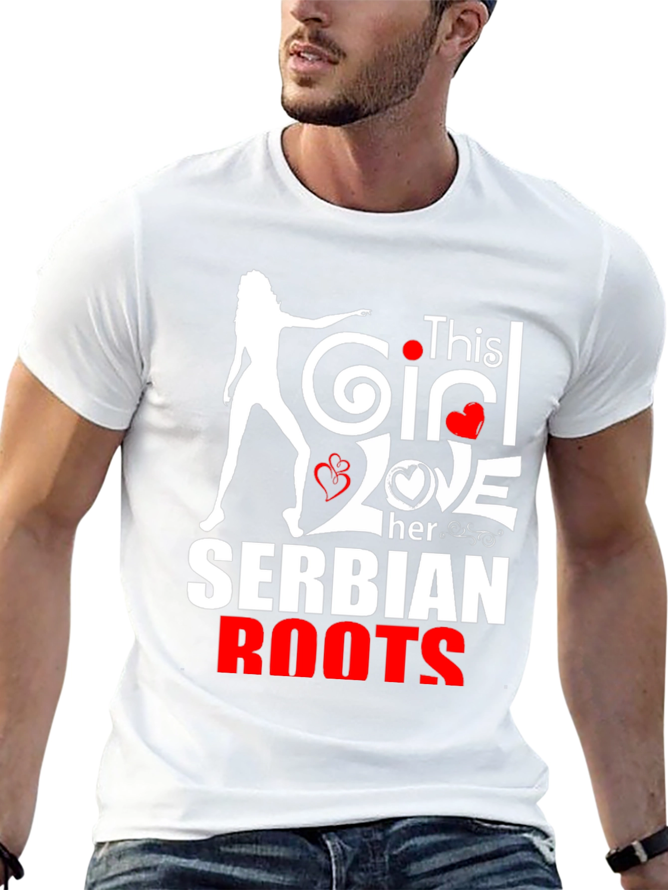 Serbian Roots Graphic T-Shirt -  Love Serbia Tee