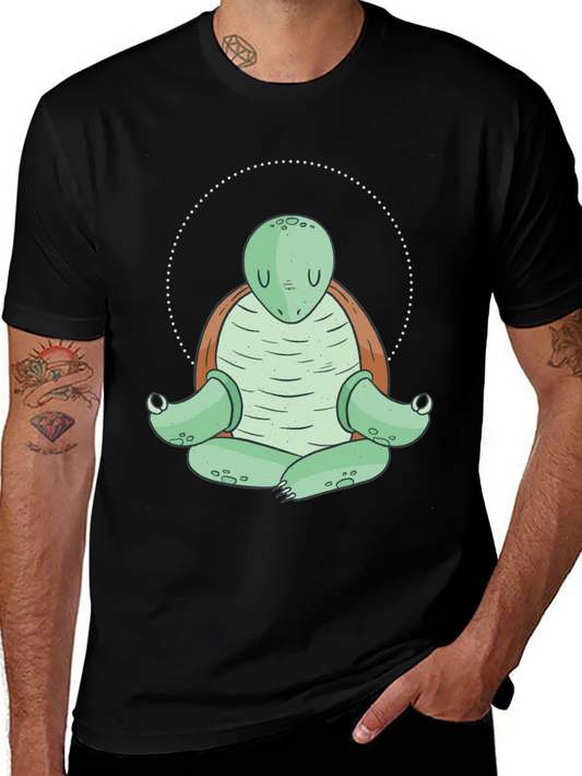 Zen Turtle Meditation T-Shirt - Relaxed Fit