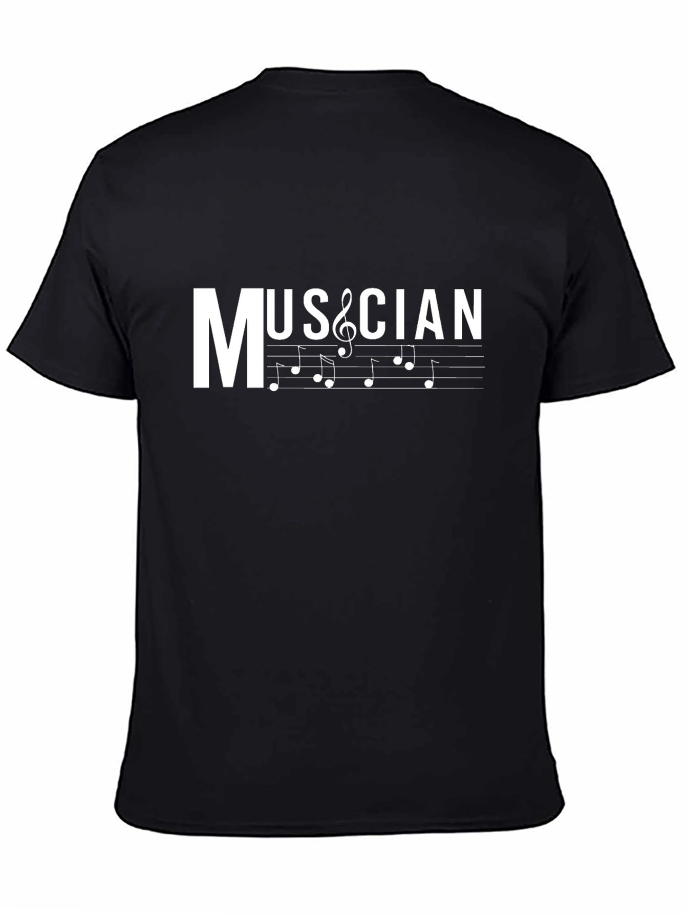 Musician Treble Clef T-Shirt - Black