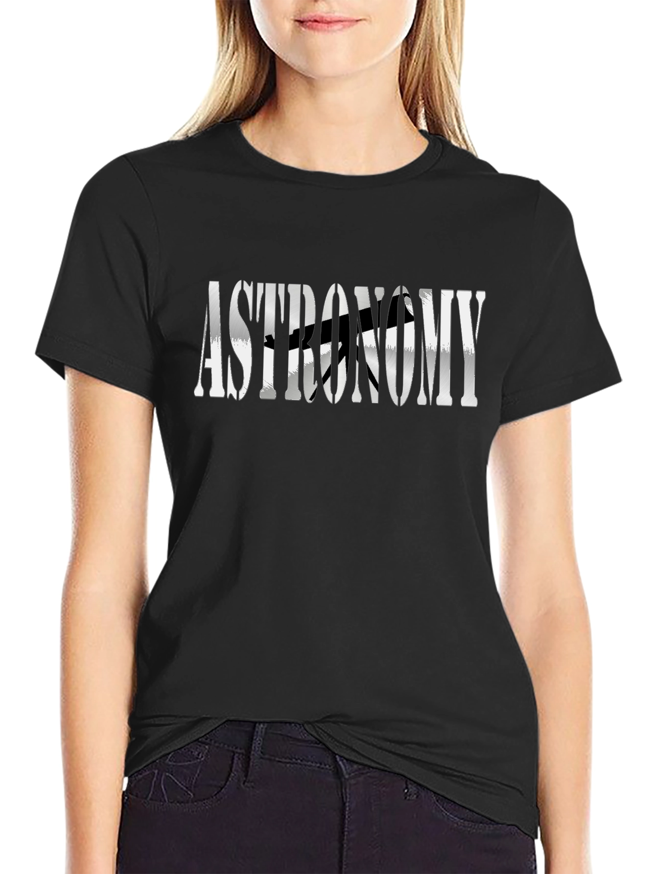 Astronomy Graphic Tee - Unisex Black Cotton T-Shirt