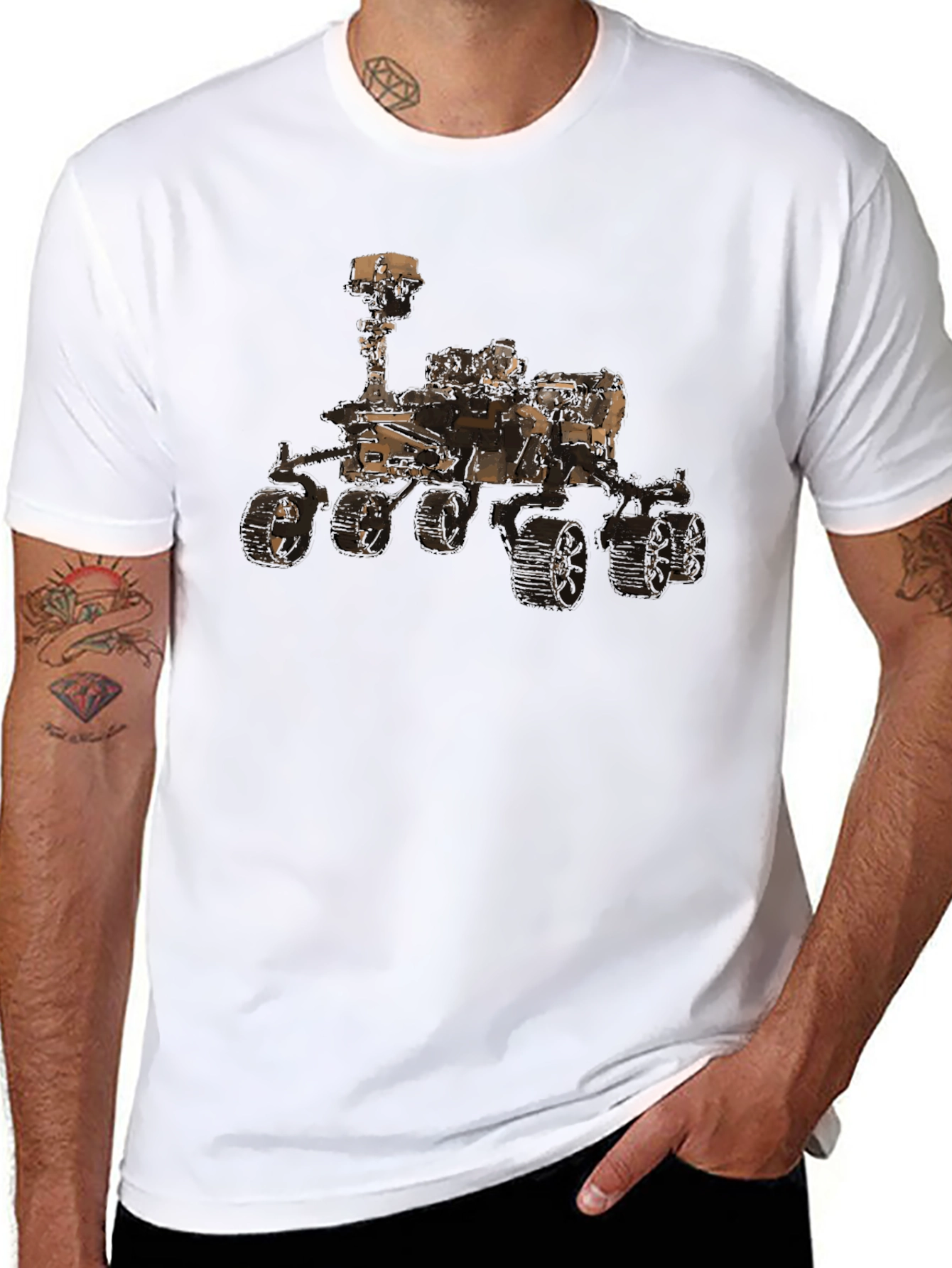 Mars Rover Graphic Tee - Space Exploration T-Shirt