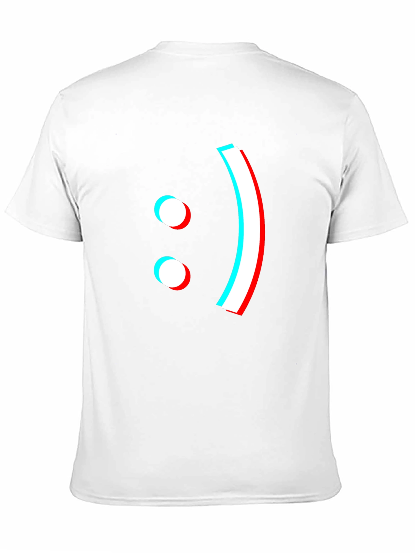 Stereoscopic Smiley Face Black T-Shirt