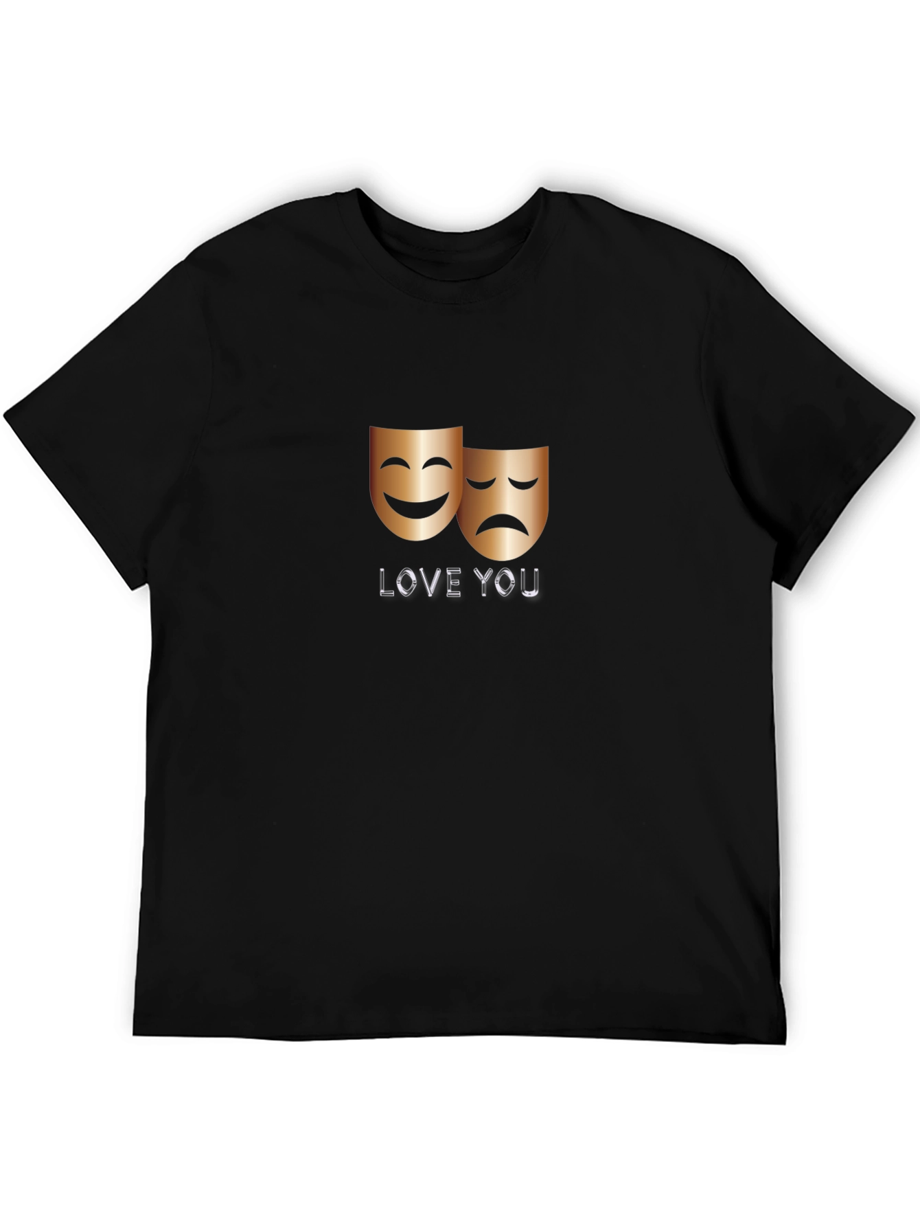 Love You Drama Masks Graphic Tee