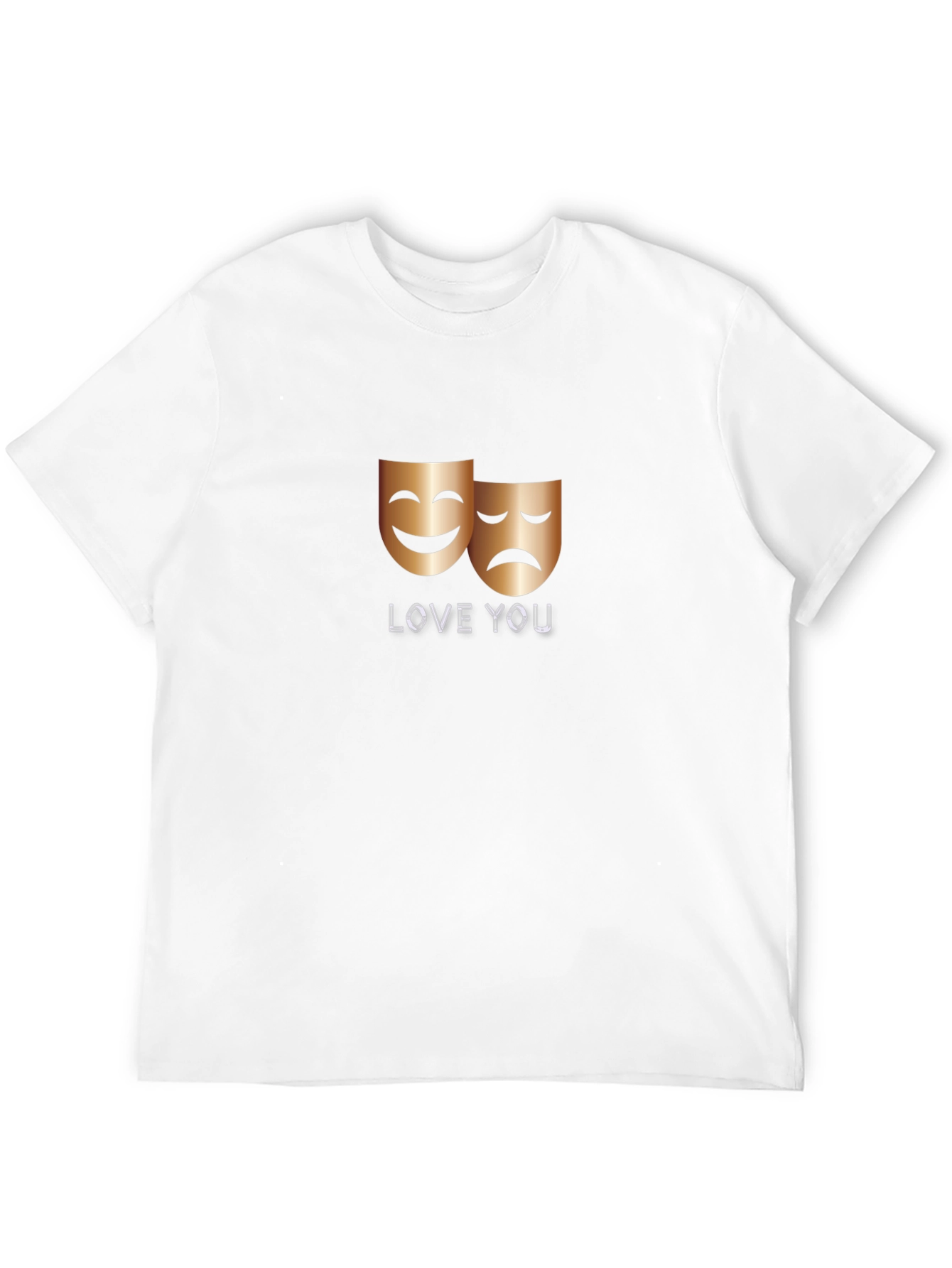 Love You Drama Masks Graphic Tee