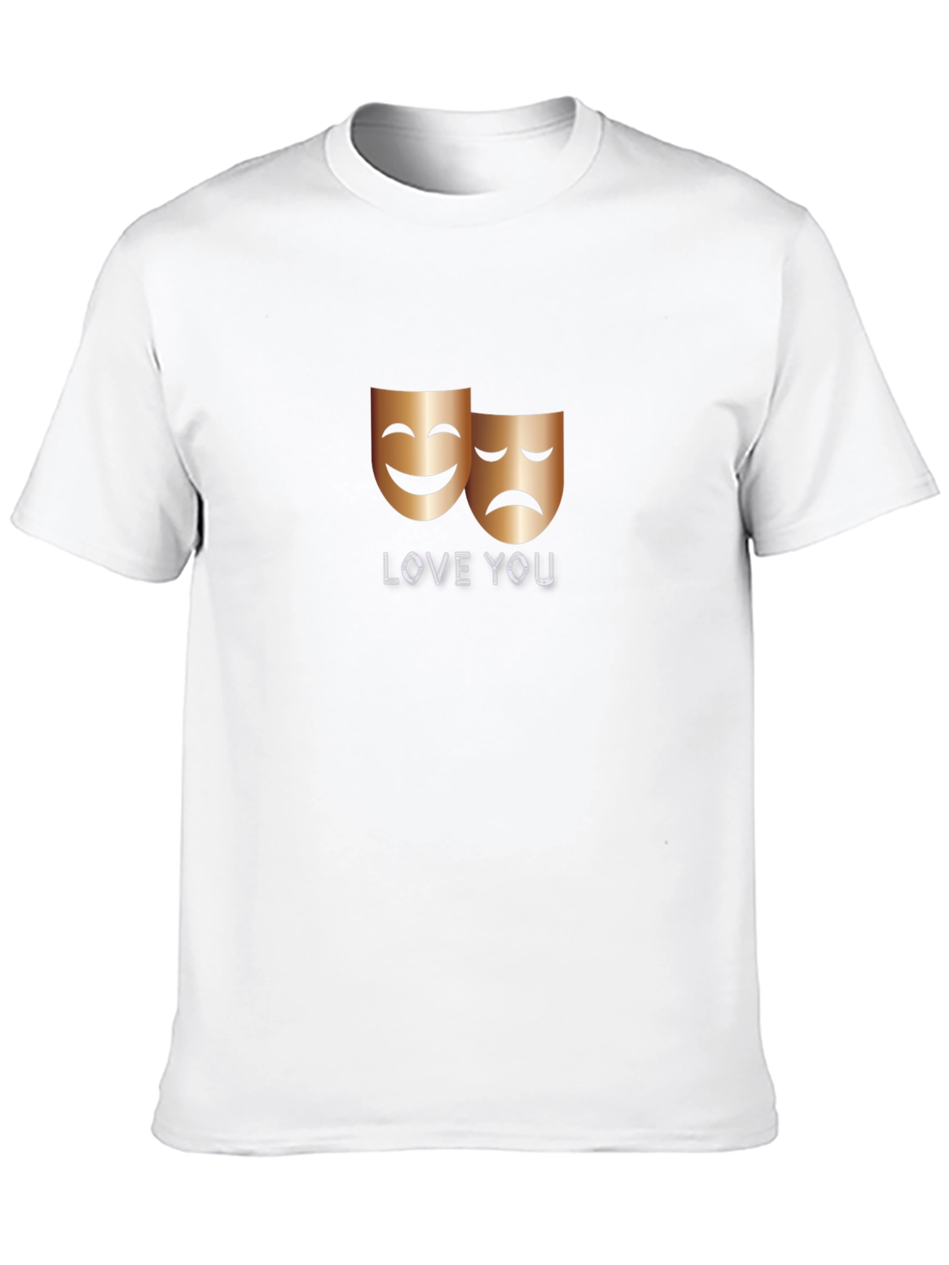 Love You Drama Masks Graphic Tee