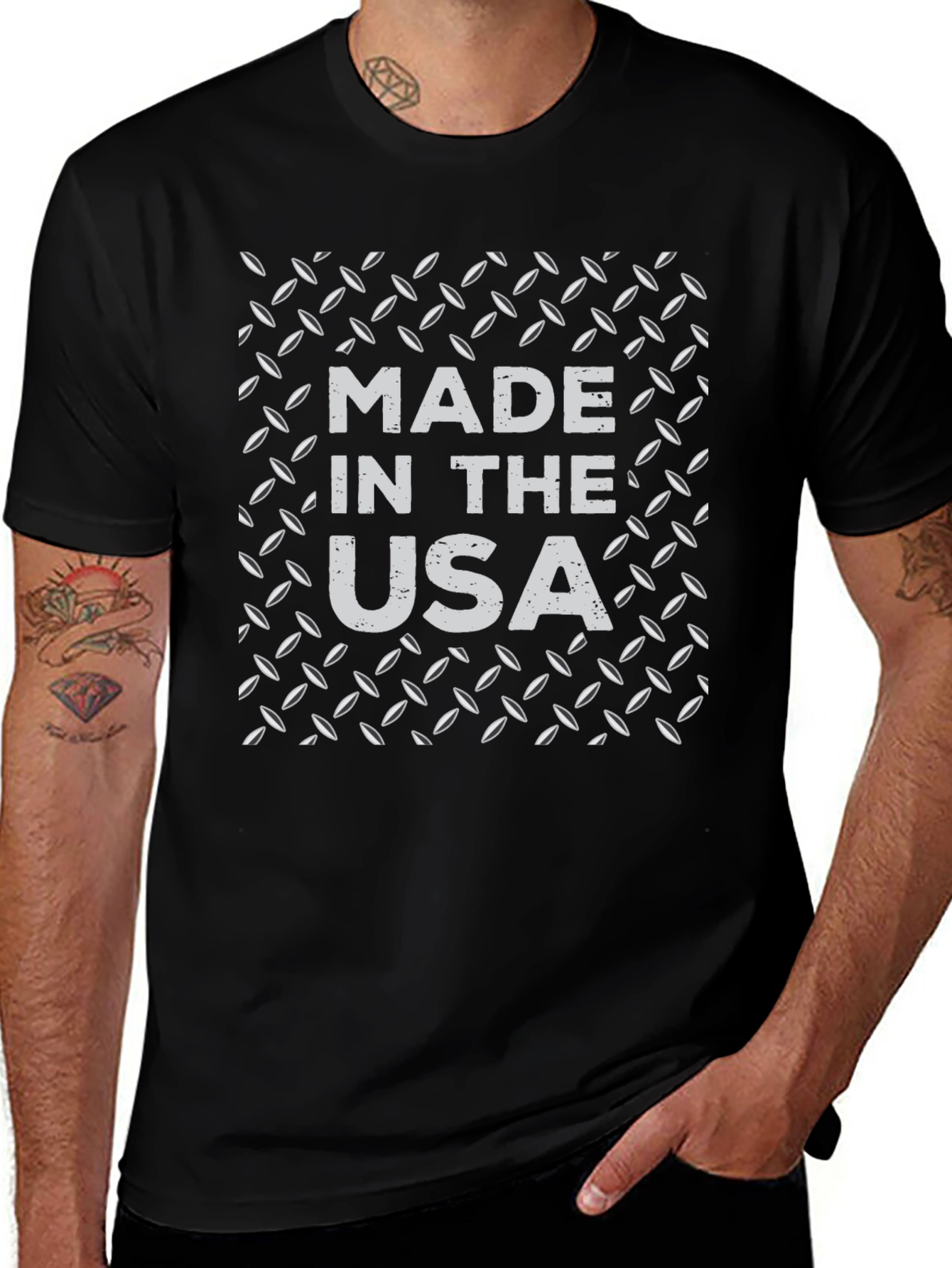 Made in USA T-Shirt - Black Graphic Tee