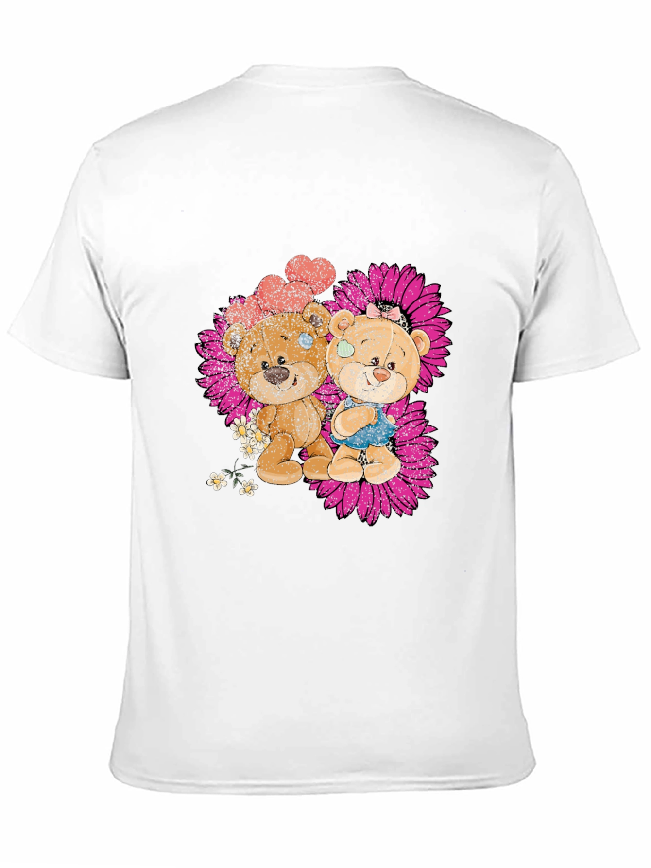 Cute Bear Couple Graphic T-Shirt