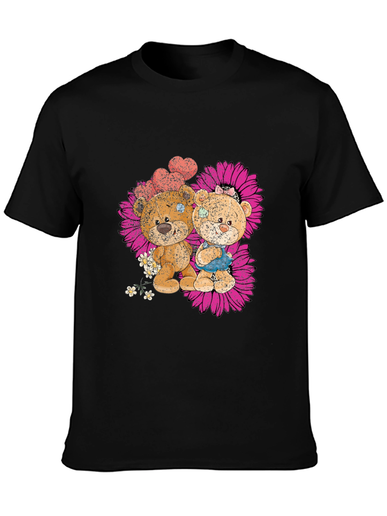 Cute Bear Couple Graphic T-Shirt