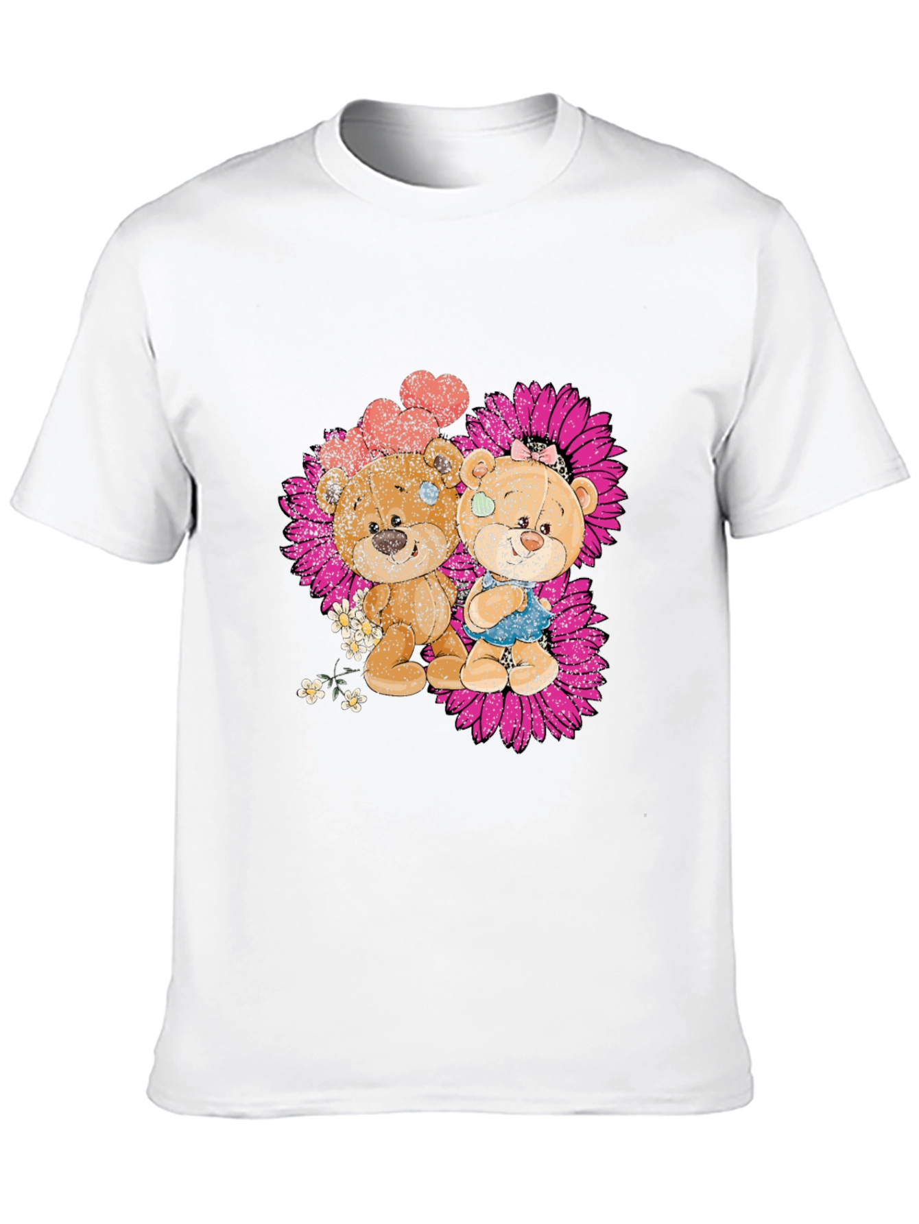 Cute Bear Couple Graphic T-Shirt