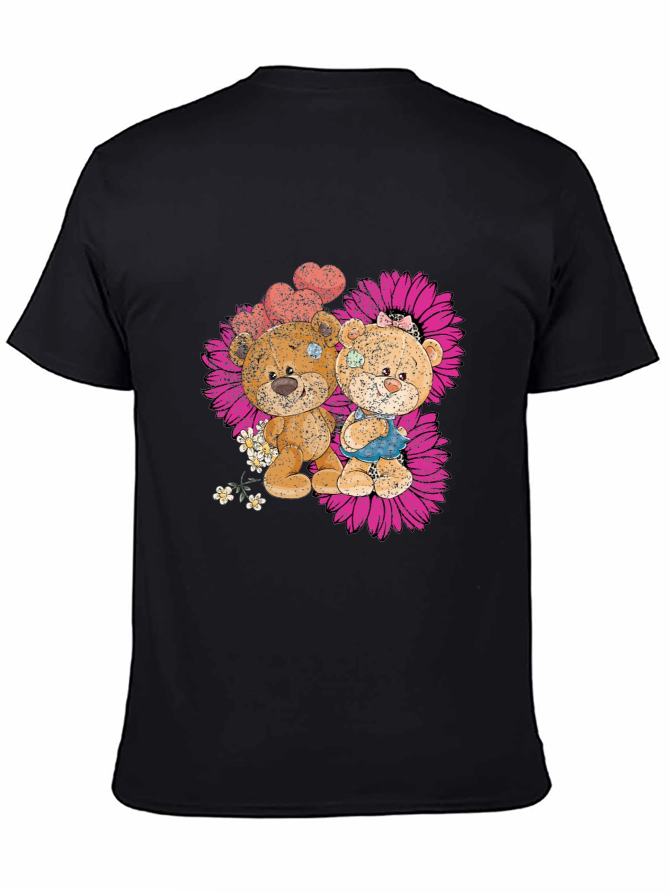Cute Bear Couple Graphic T-Shirt