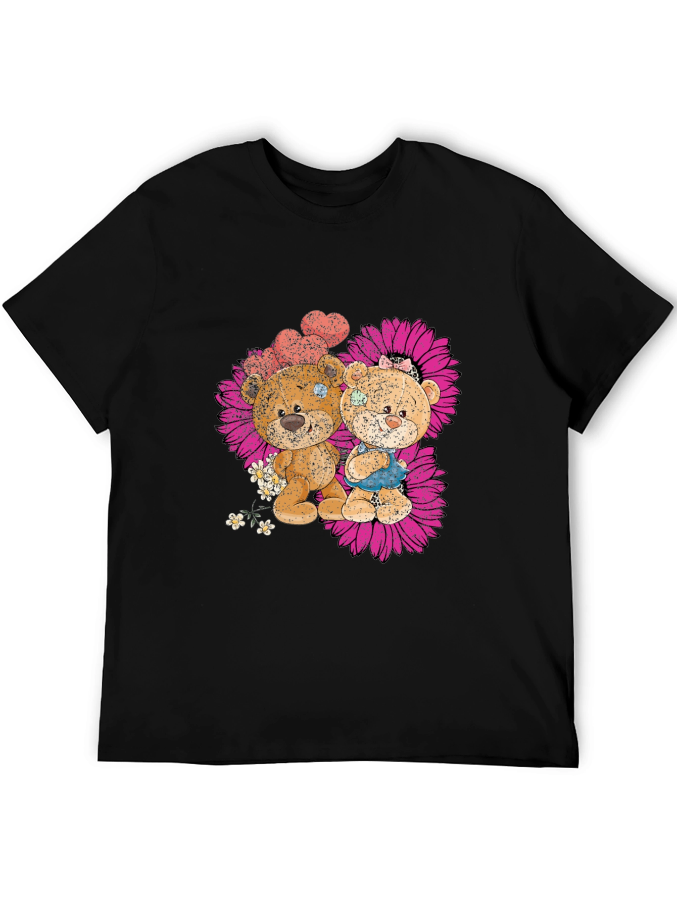 Cute Bear Couple Graphic T-Shirt