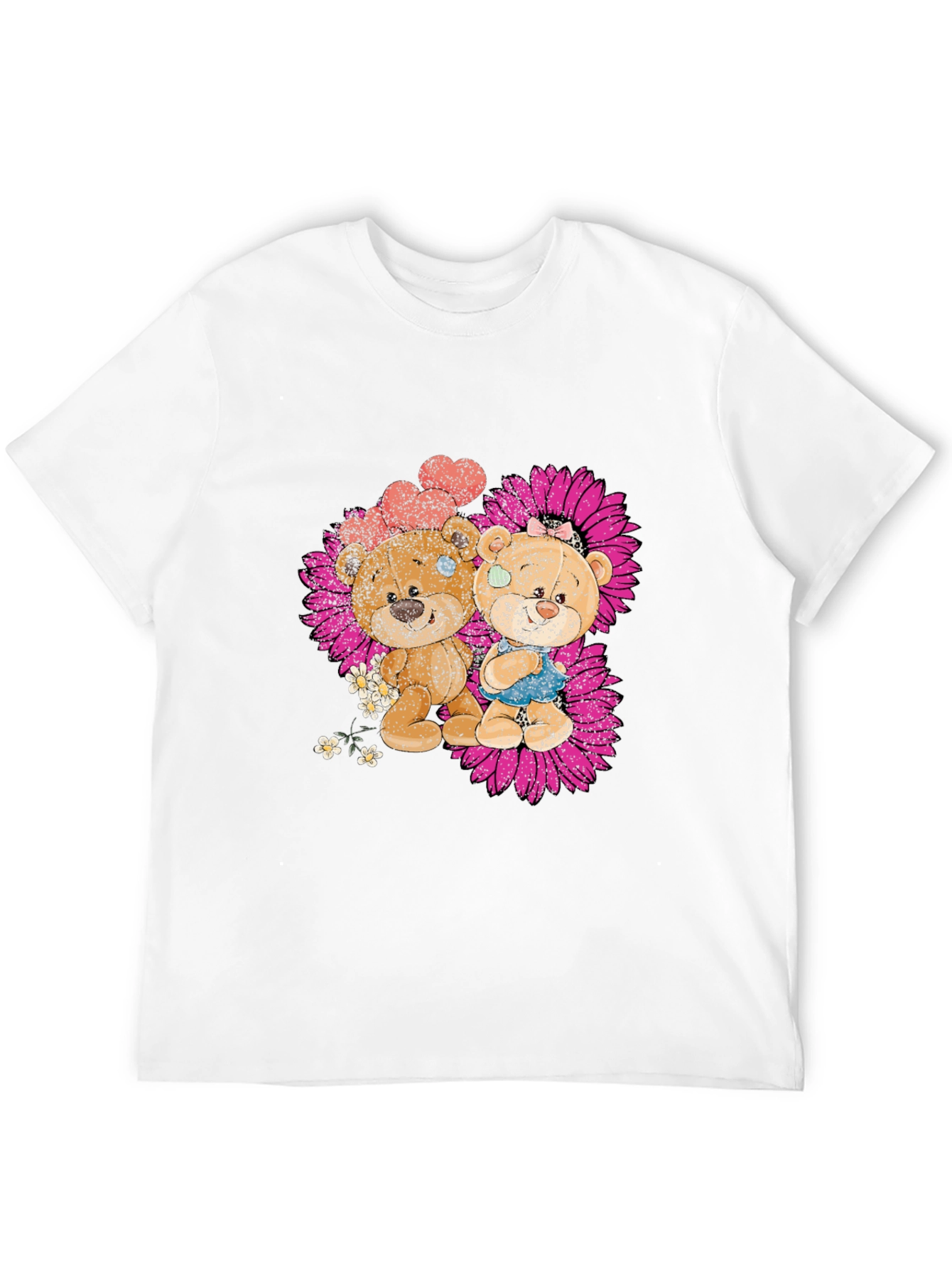 Cute Bear Couple Graphic T-Shirt