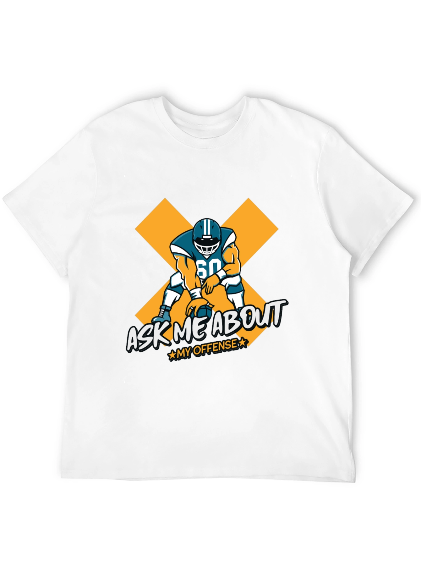 Ask Me About My Offense Football Graphic Tee