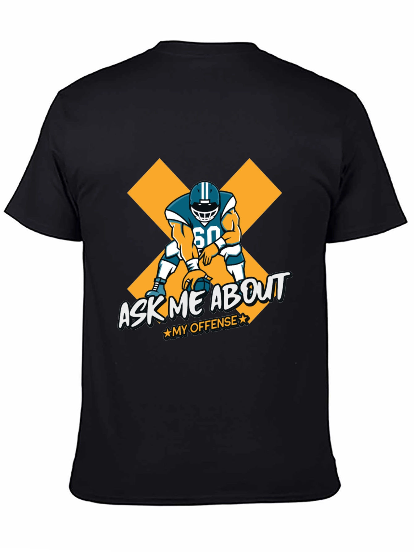 Ask Me About My Offense Football Graphic Tee