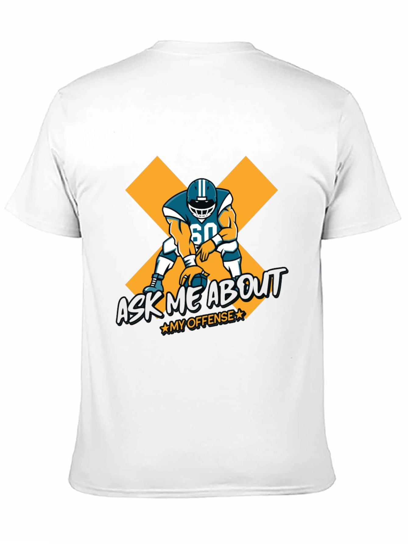 Ask Me About My Offense Football Graphic Tee