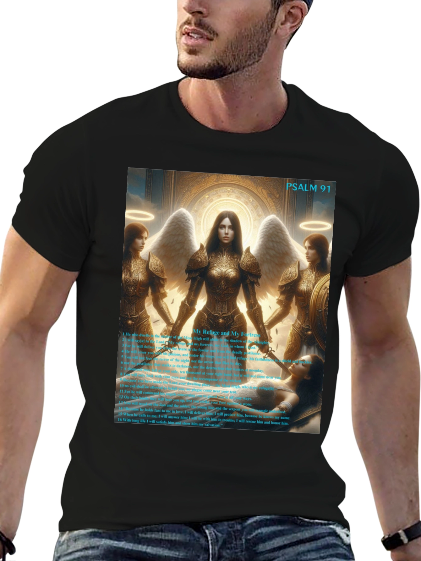Psalm 91 Angelic Protection T-Shirt