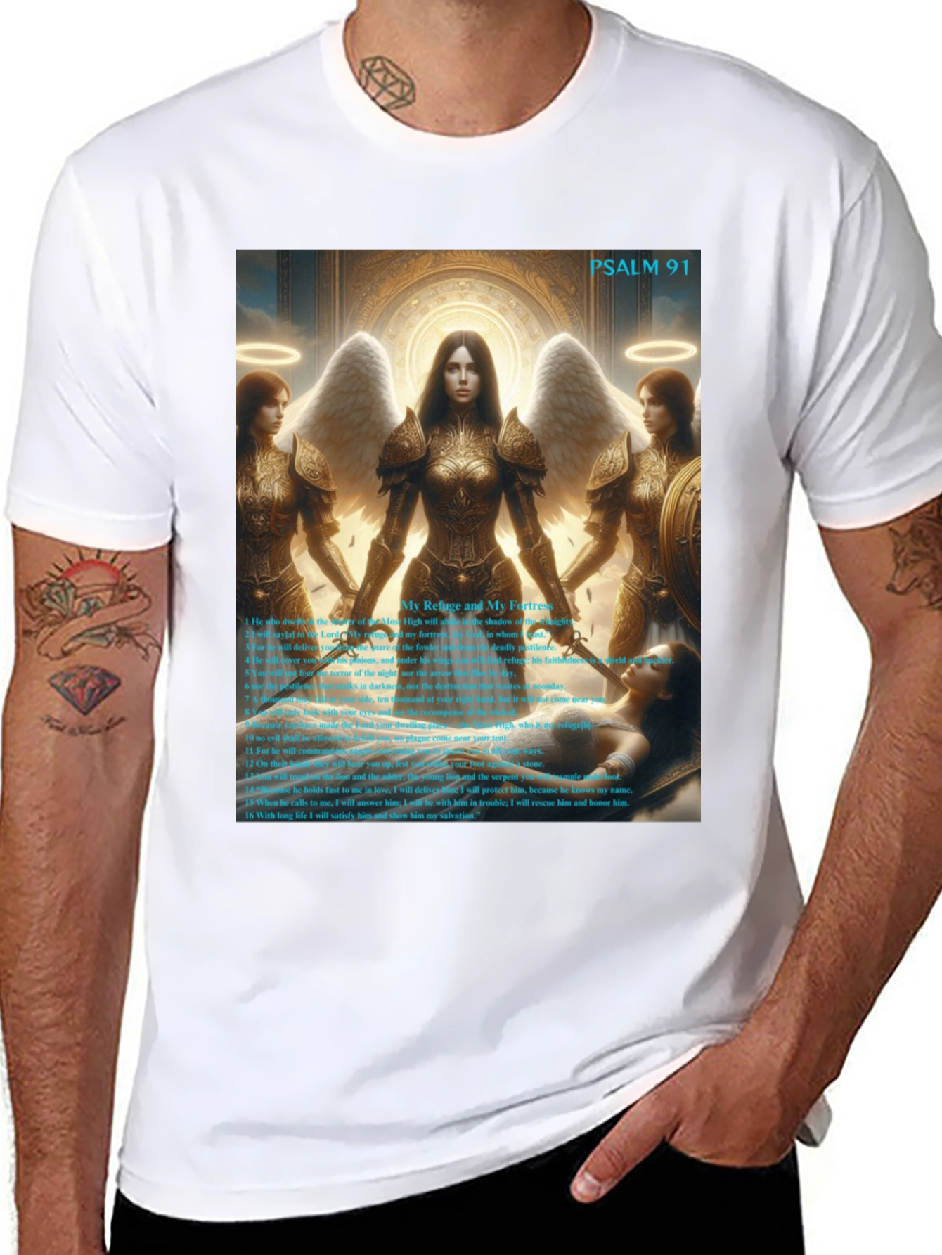 Psalm 91 Angelic Protection T-Shirt