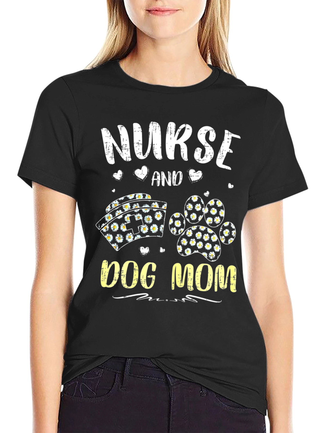 Nurse and Dog Mom Graphic Tee