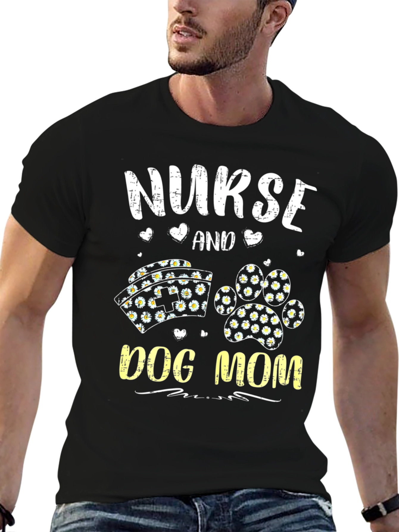 Nurse and Dog Mom Graphic Tee