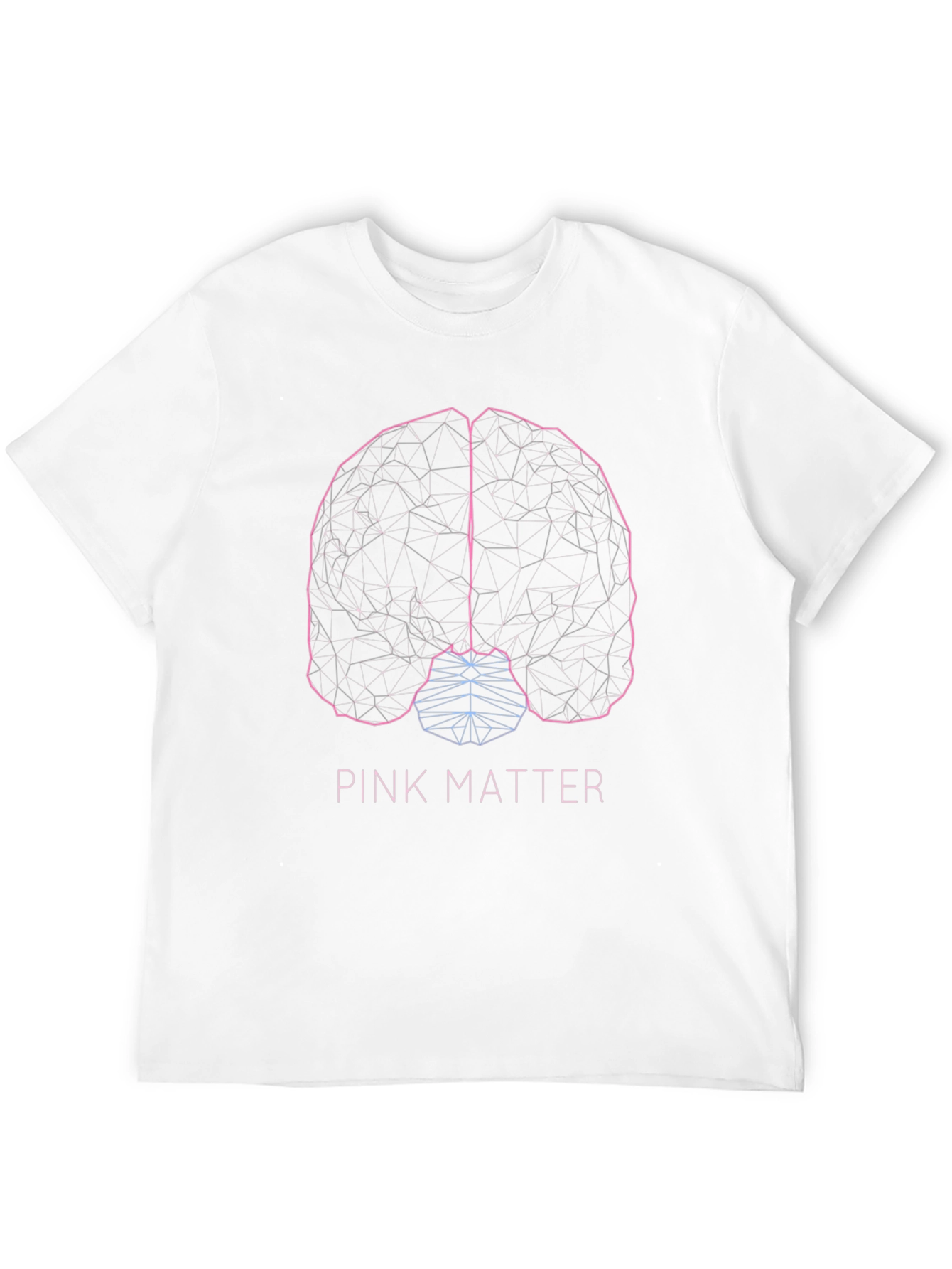 Pink Matter Brain Graphic T-Shirt - Black Cotton Tee