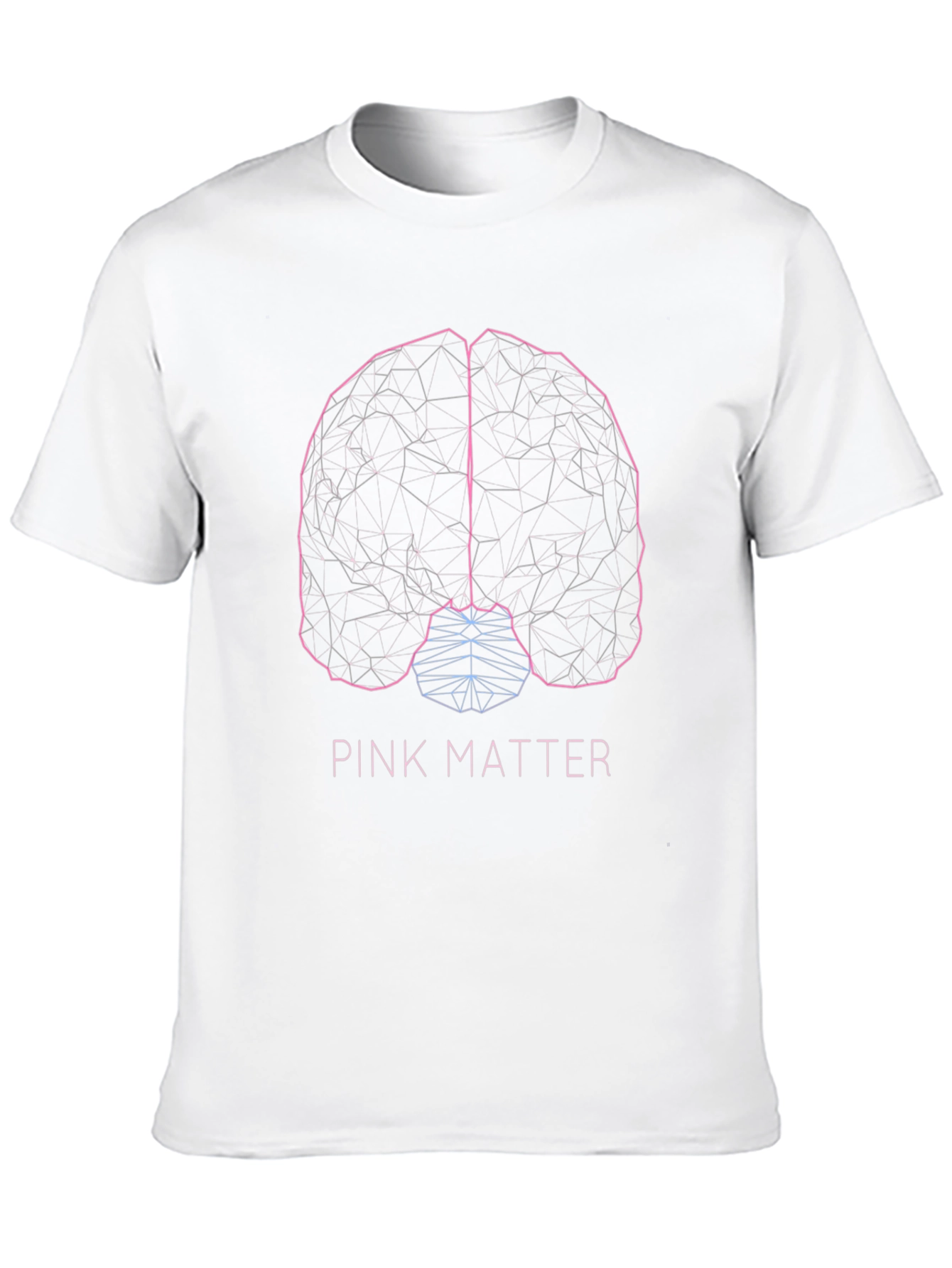Pink Matter Brain Graphic T-Shirt - Black Cotton Tee