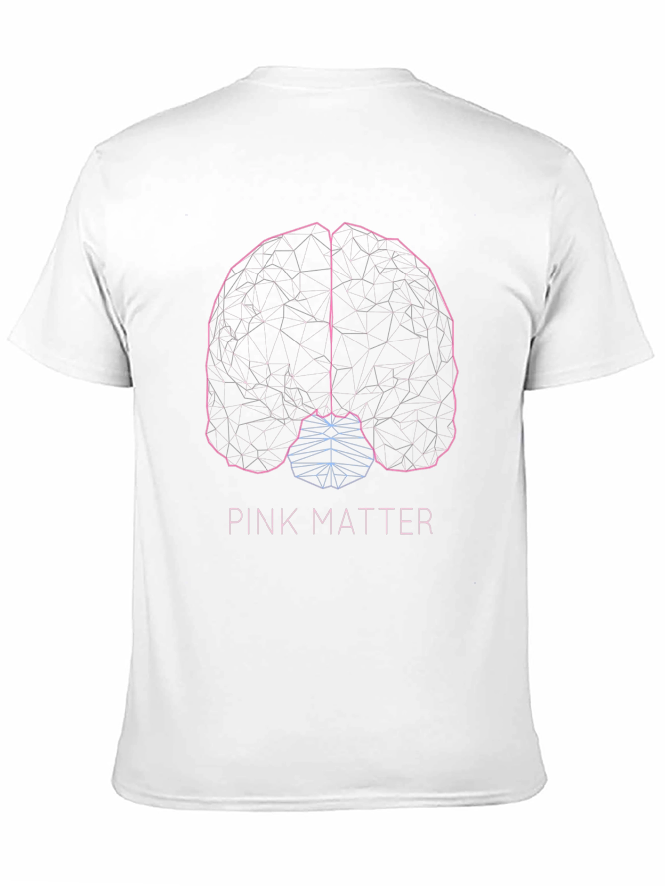 Pink Matter Brain Graphic T-Shirt - Black Cotton Tee