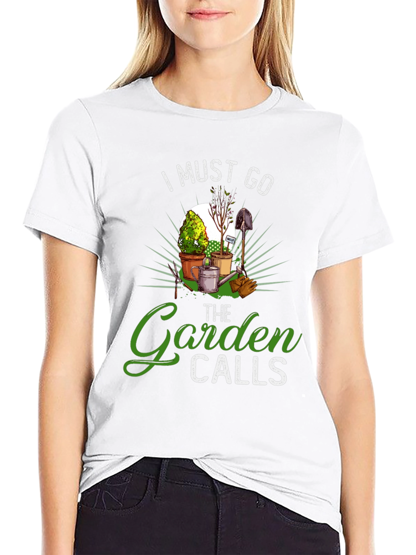 Gardening T-Shirt: I Must Go The Garden Calls