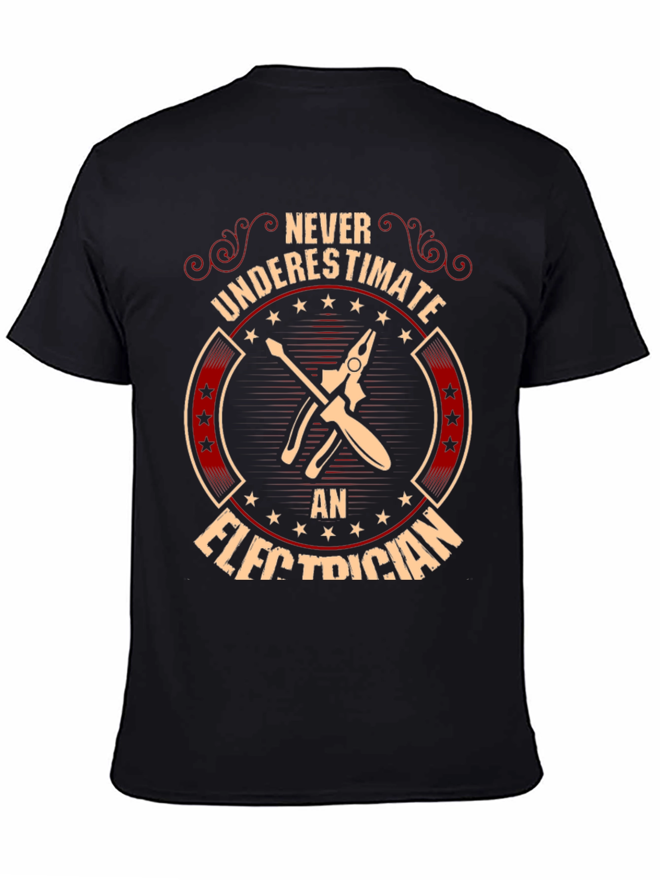 Electrician T-Shirt: Never Underestimate