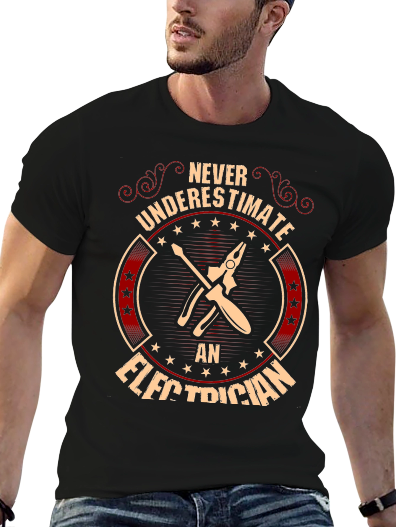 Electrician T-Shirt: Never Underestimate