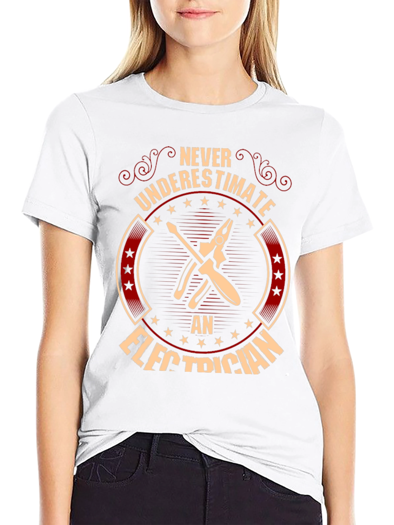 Electrician T-Shirt: Never Underestimate