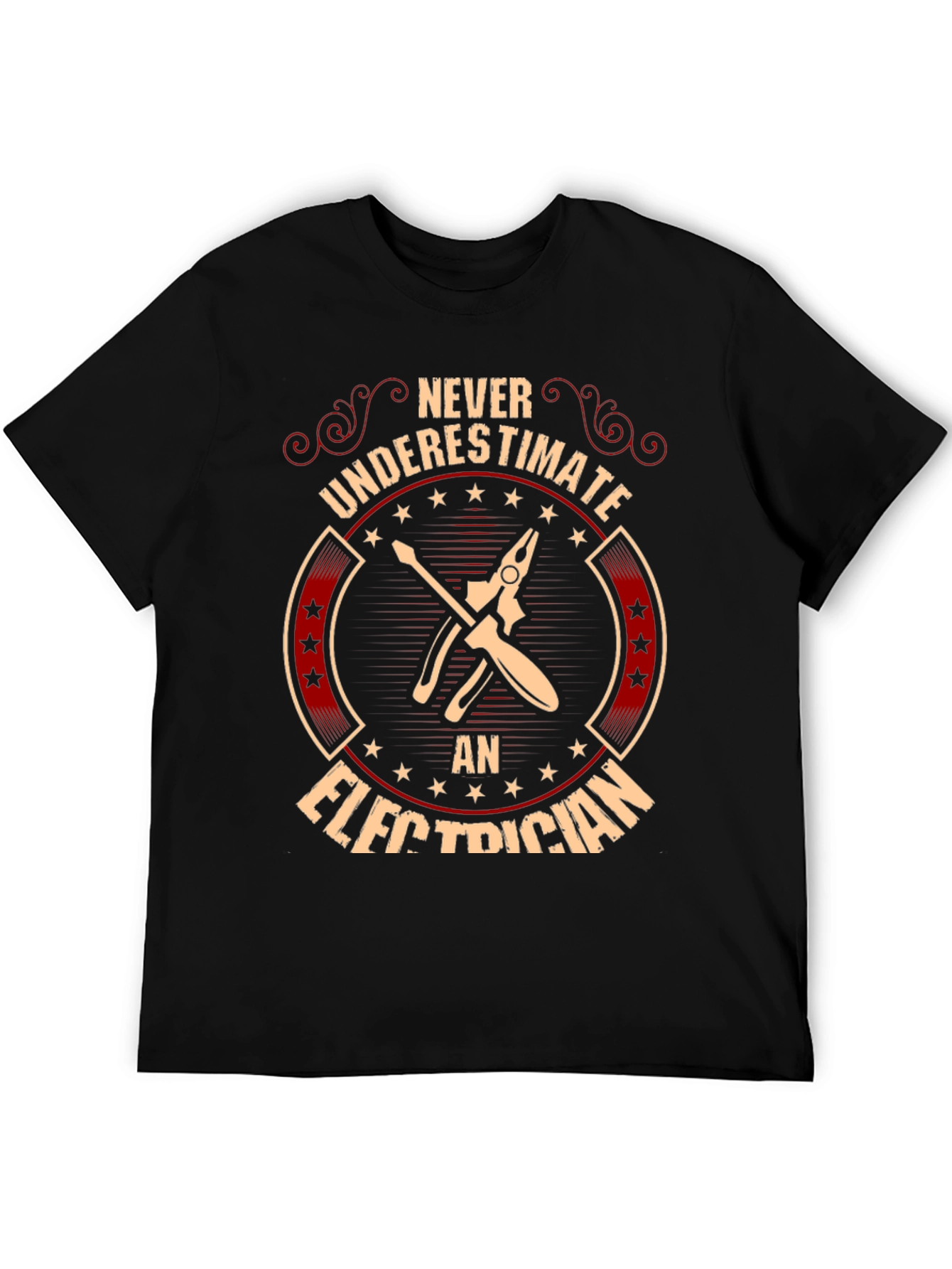 Electrician T-Shirt: Never Underestimate