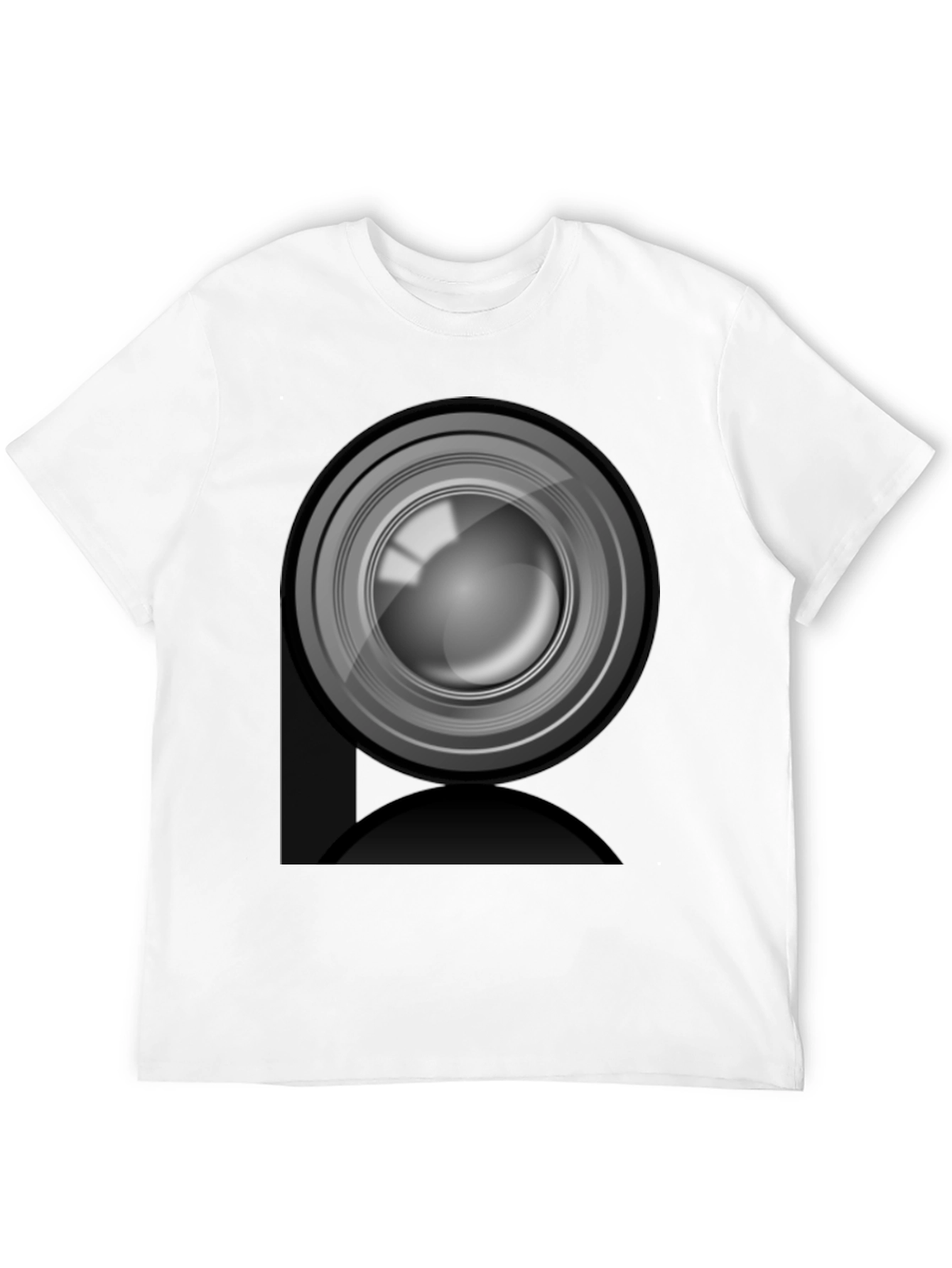 Camera Lens Graphic Print Tee