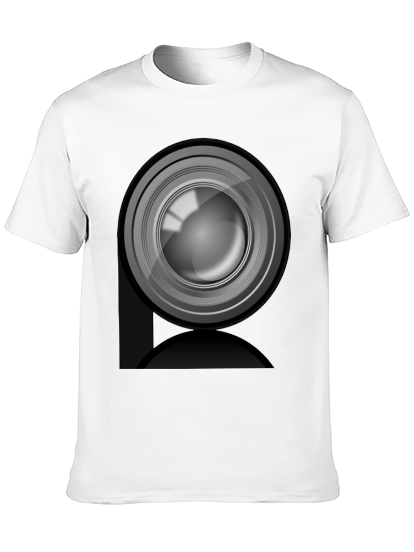 Camera Lens Graphic Print Tee