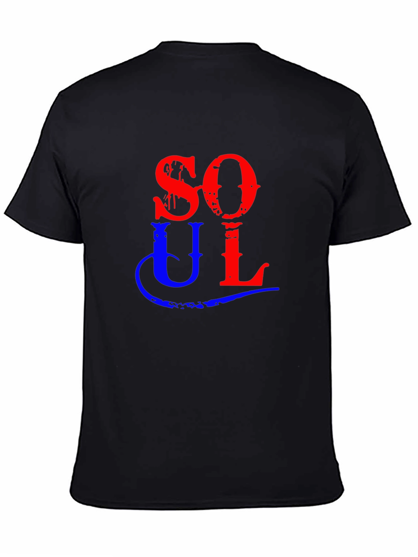 Soul Graphic Tee - Black Cotton Shirt